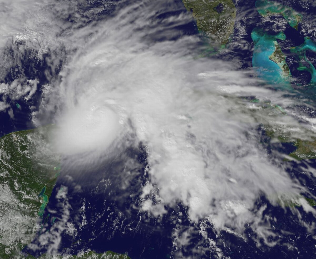 Ida au large de la péninsule du Yucatán le 9 novembre à 19h15 TU