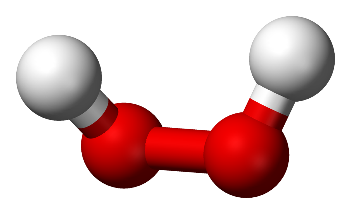 Structure du peroxyde d'hydrogène