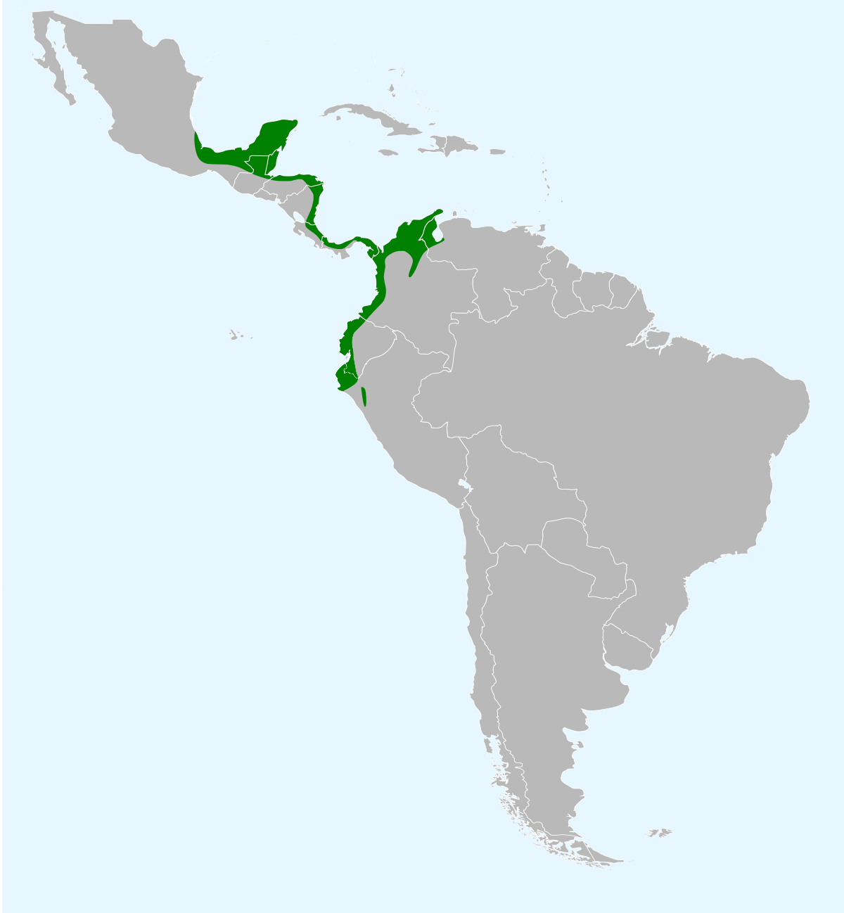 Icterus mesomelas map.svg