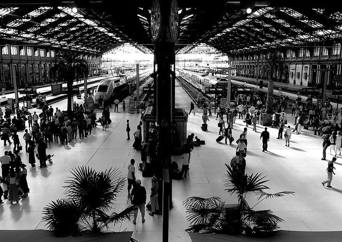 Intérieur de la gare de Lyon.