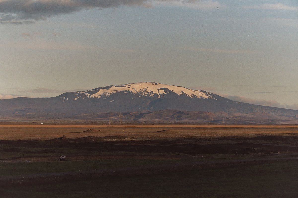 Face ouest de l'Hekla, juillet 2004