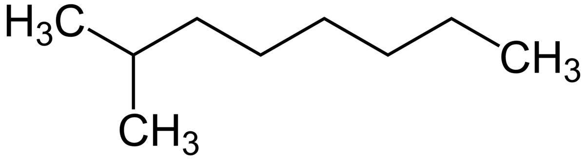 Formule brute et représentation 3D du 2-méthyloctane