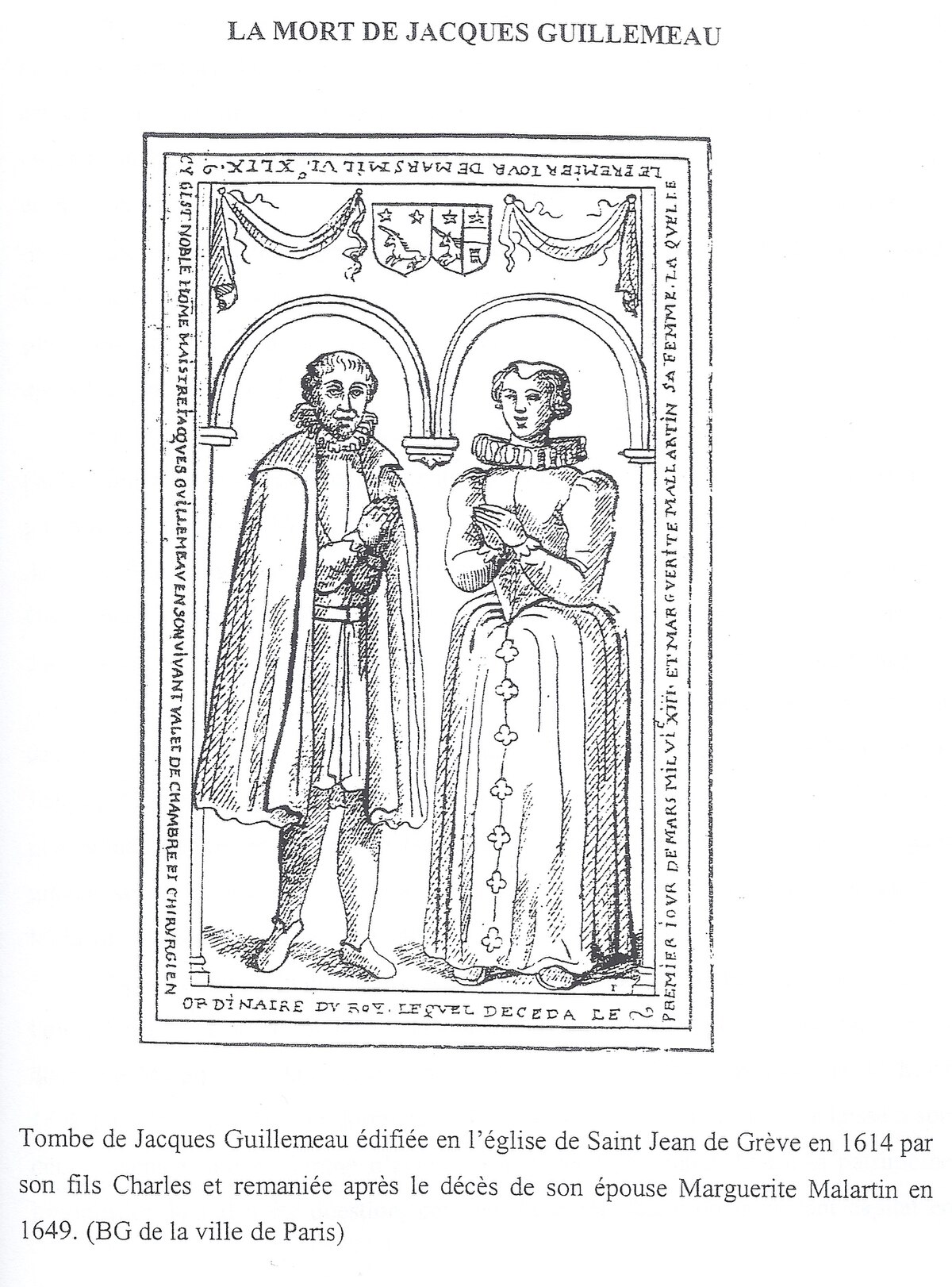Tombe de Jacques Guillemeau