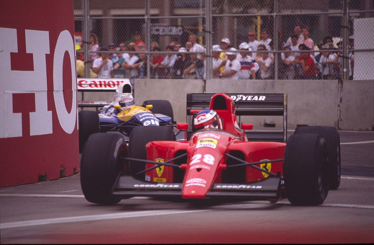 Jean Alesi au GP des États-Unis 1991.