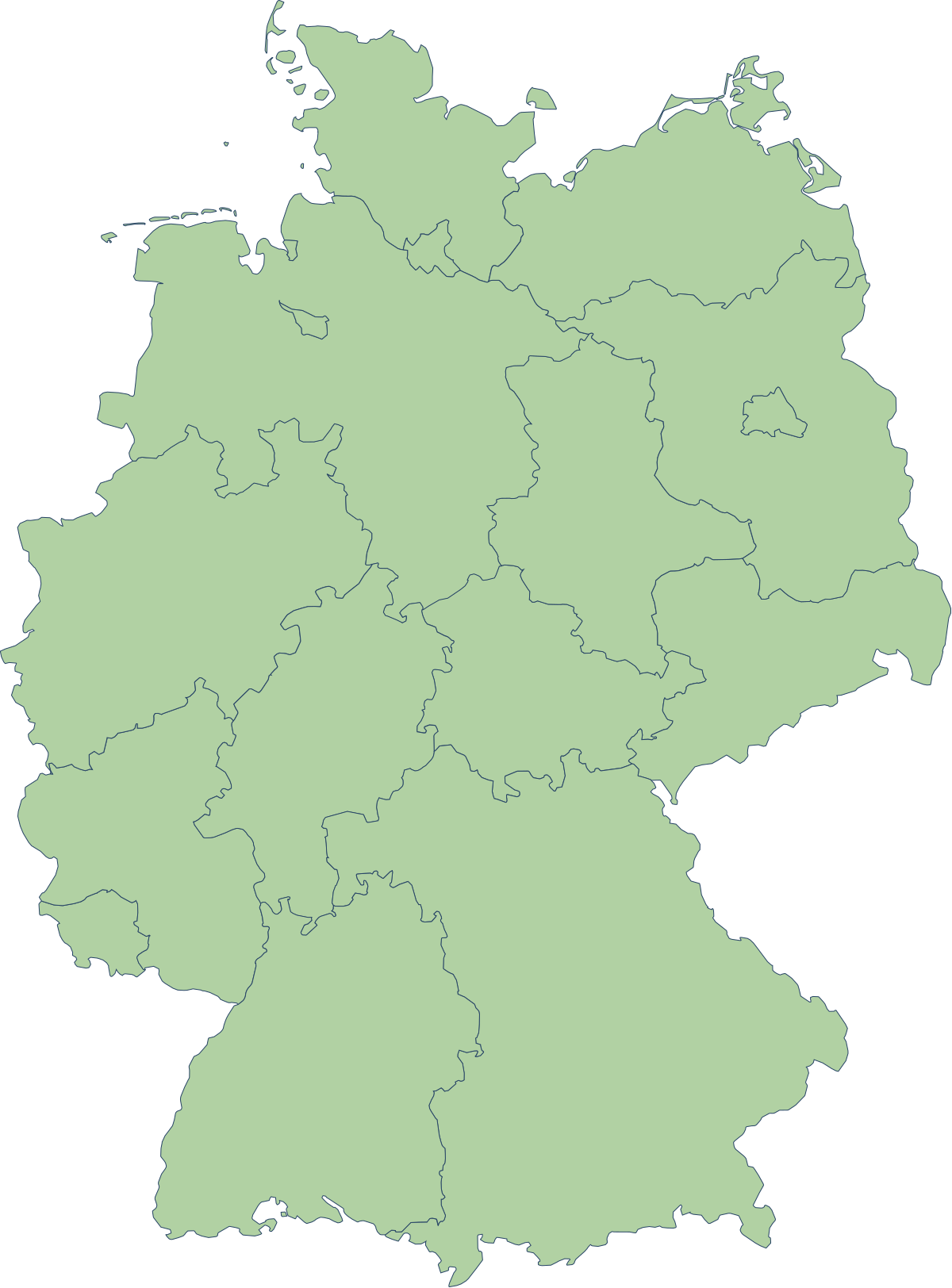 Liste des châteaux allemands par région