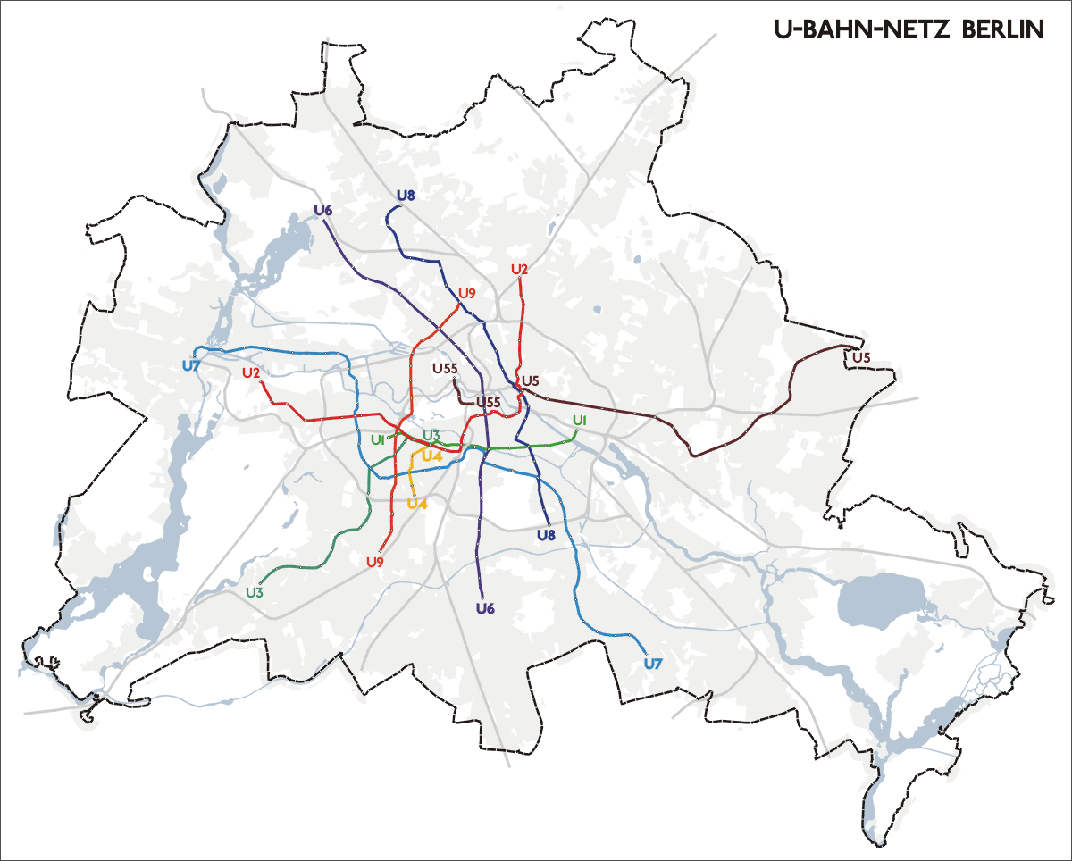 Plan du réseau de Berlin
