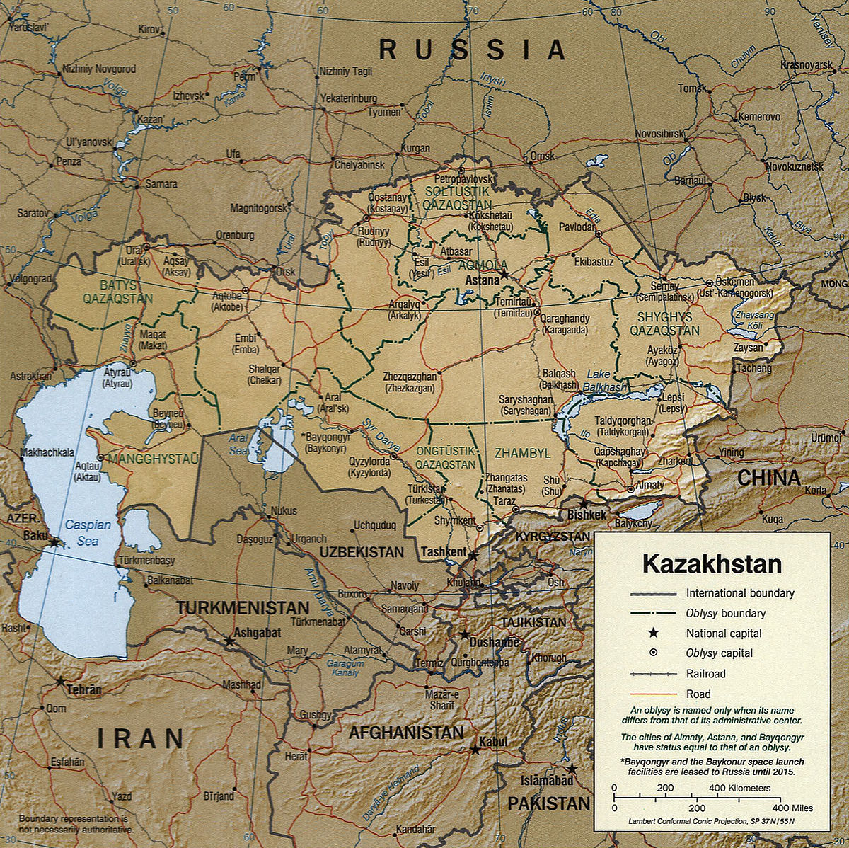 Géographie du Kazakhstan