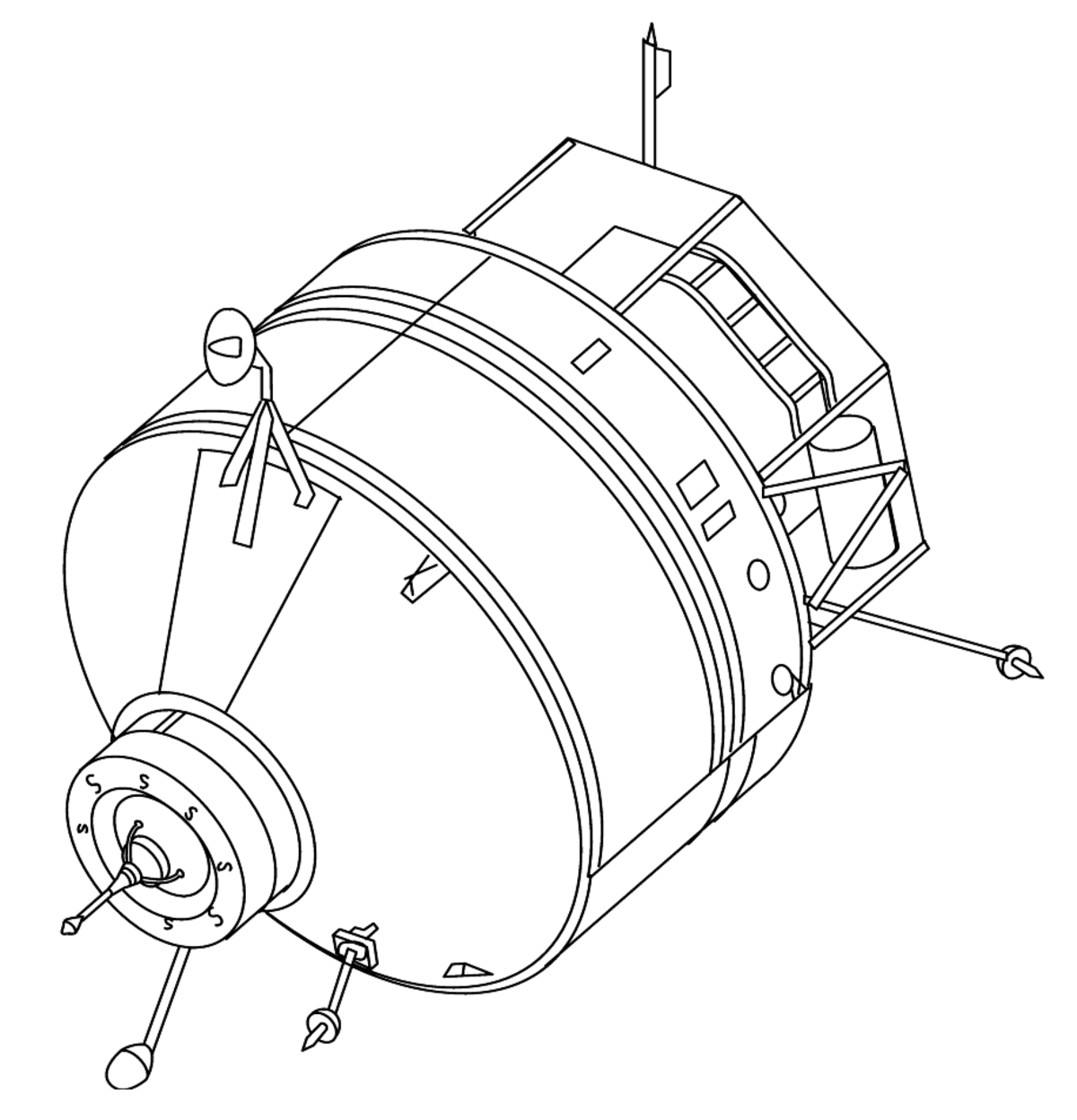 Vue isolée de Kvant-1