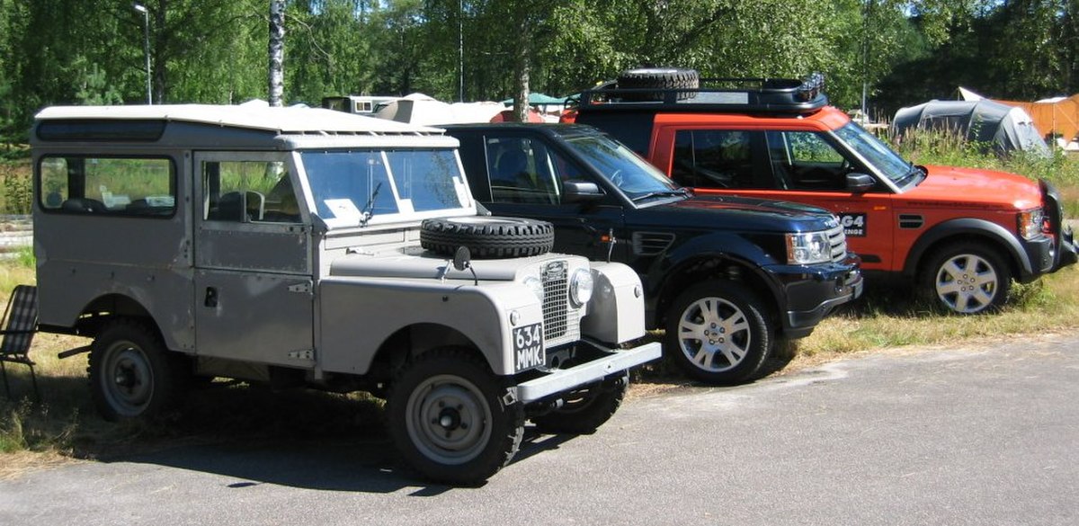 Divers modèles de Land Rover