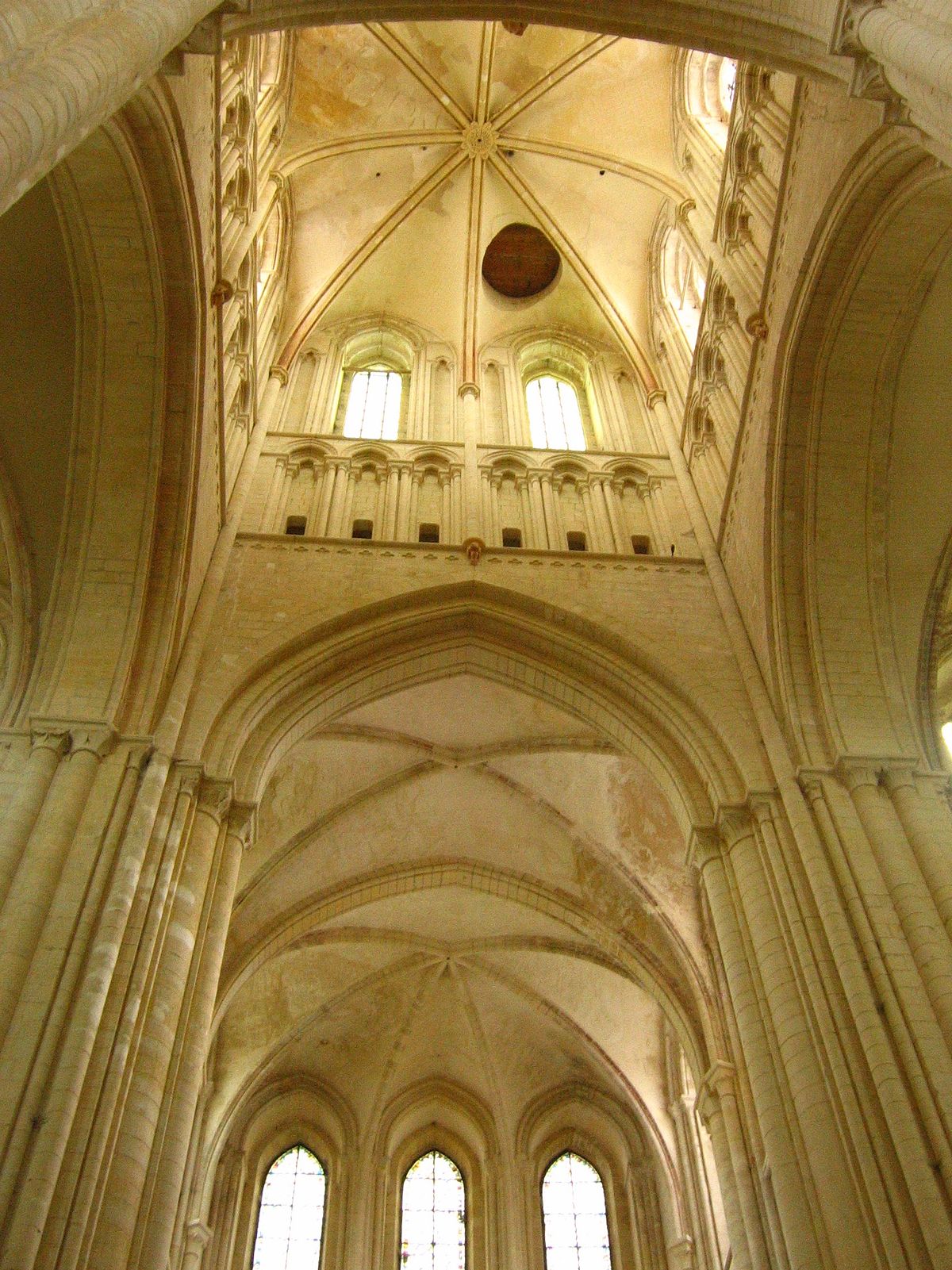 tour lanterne (clocher) intérieur de l'église abbatiale de Fécamp