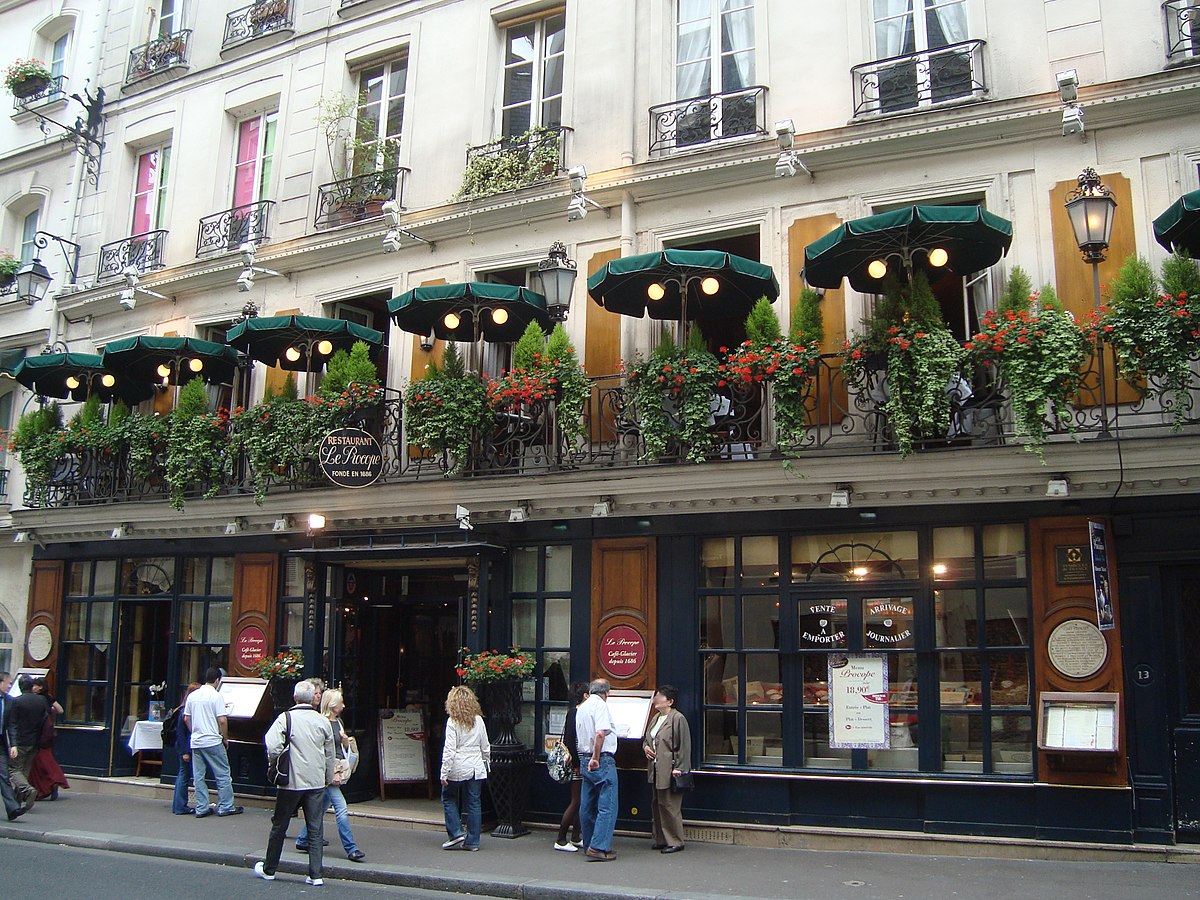 Entrée du café Procope
