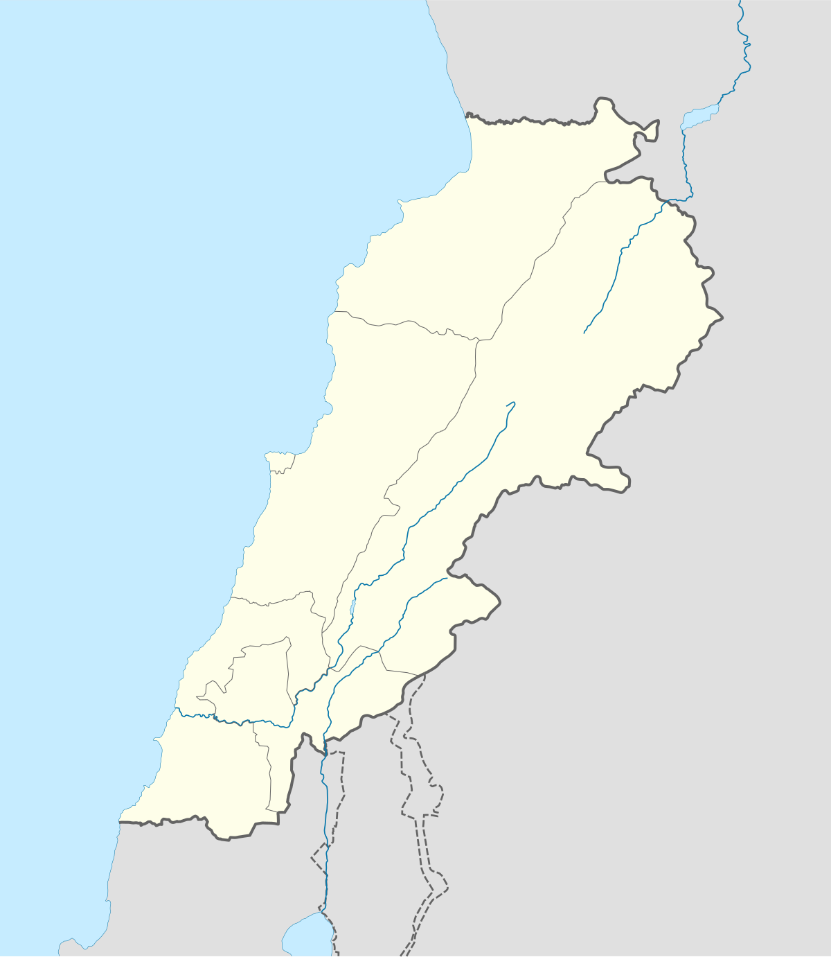 Carte du Liban