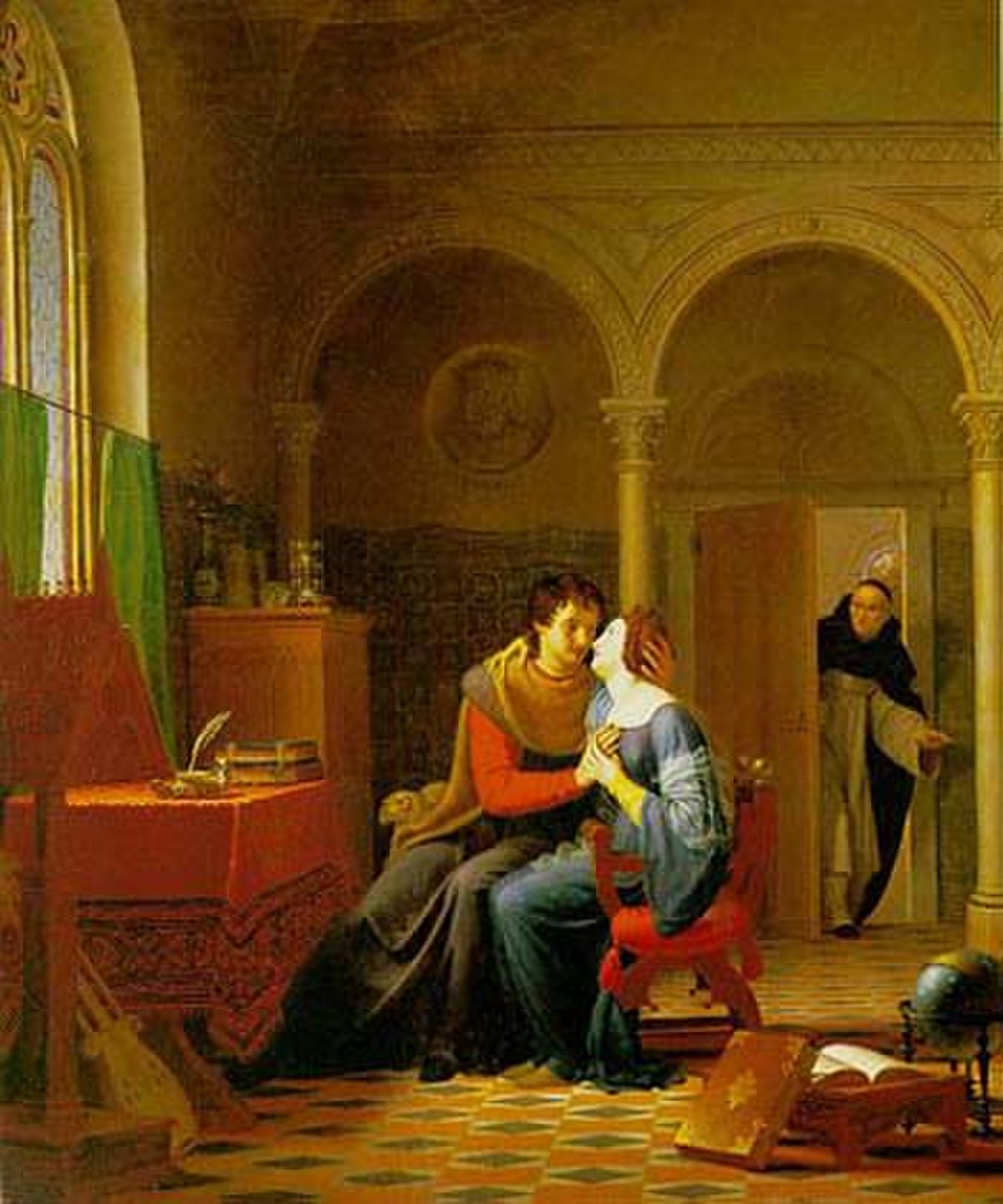 Les Amours d'Héloïse et d'Abélard par Jean Vignaud (1819).