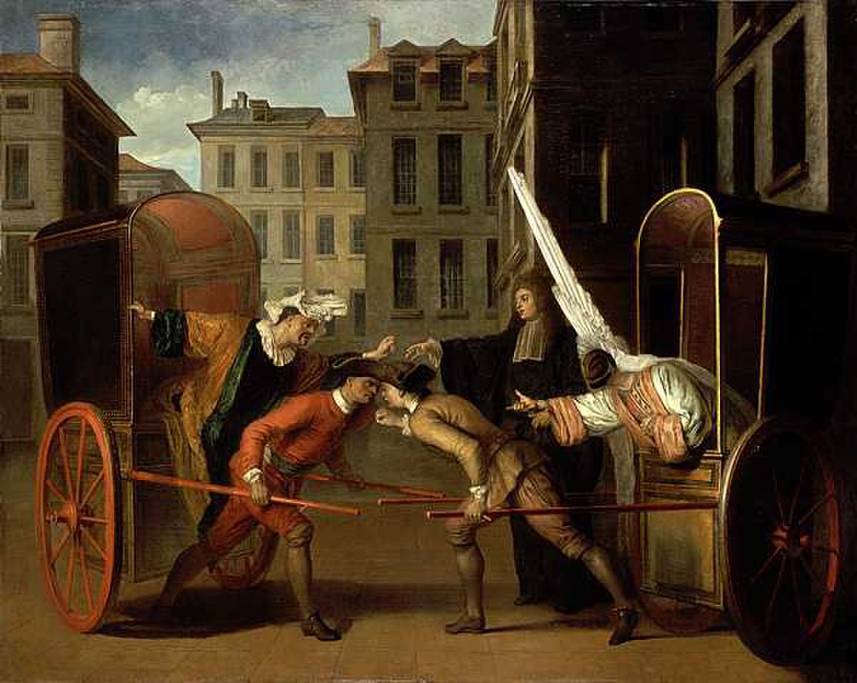 Les Deux Carrosses - Claude Gillot 1707