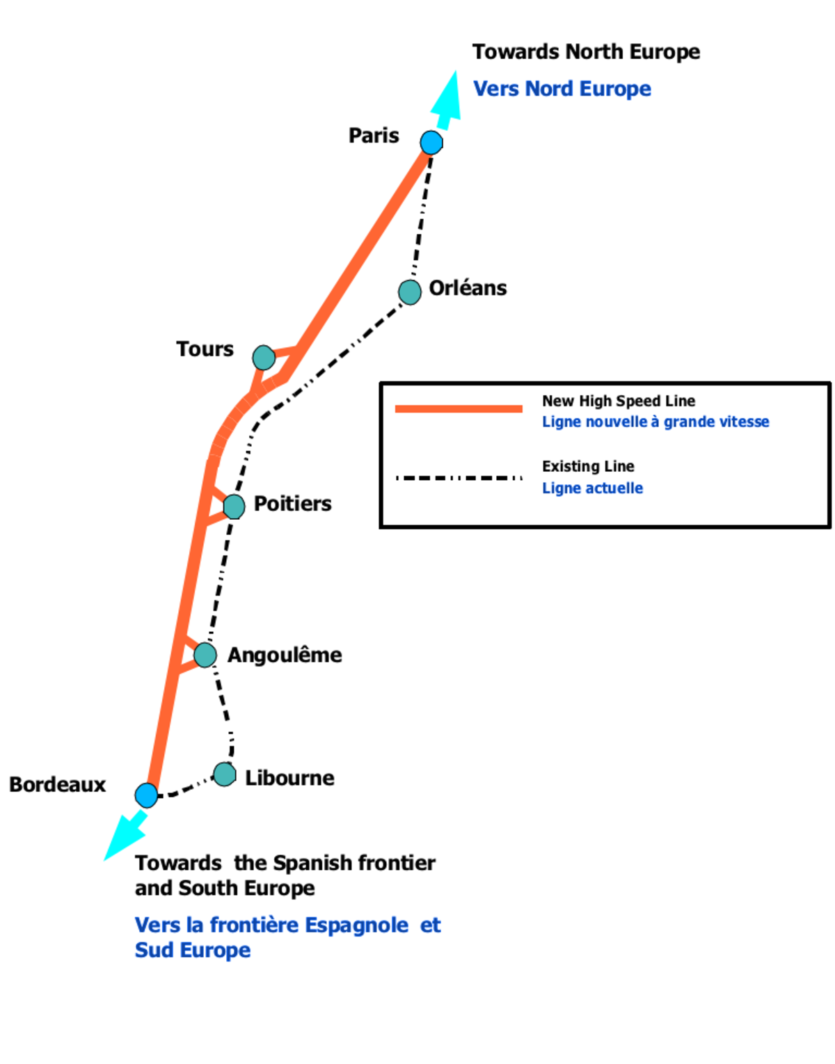 Carte du projet (français/anglais)