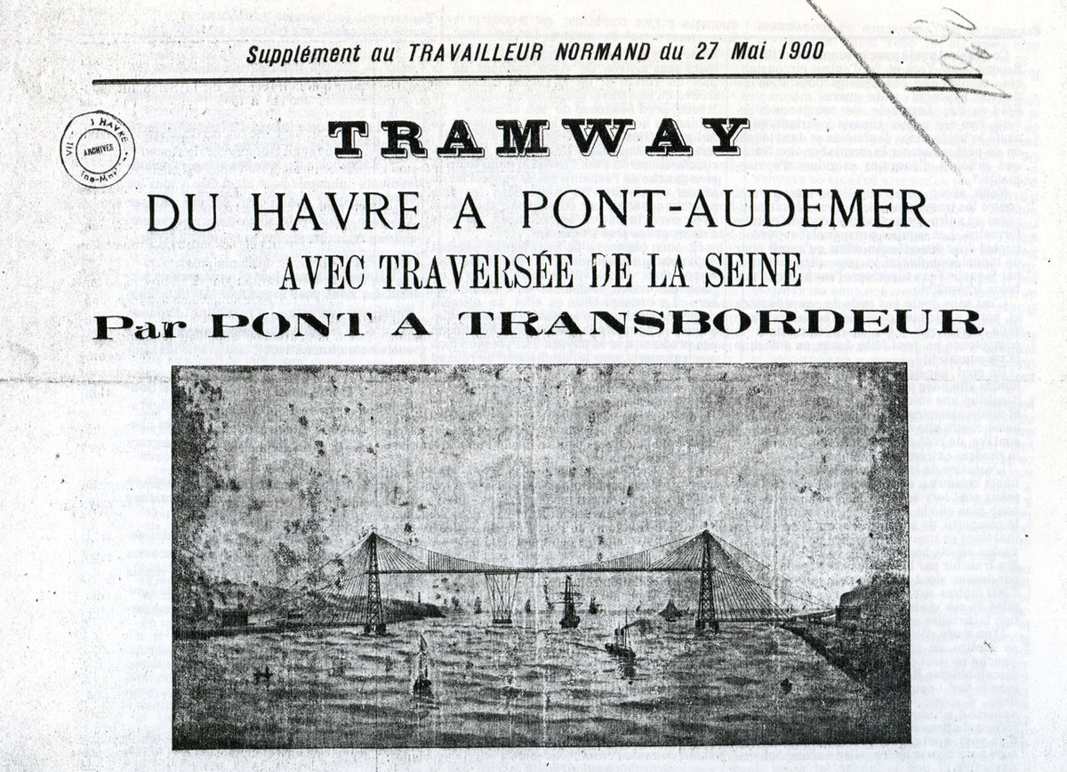 La Ligne du Sud-Ouest fit souvent la une des journaux locaux, ici celle d'un supplément du journal du Travailleur Normand, 27 mai 1900