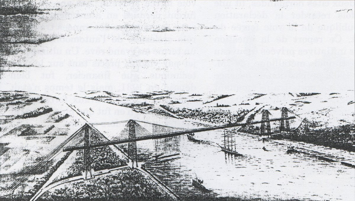 Le projet de pont transbordeur de Ferdinand Arnodin (1897)