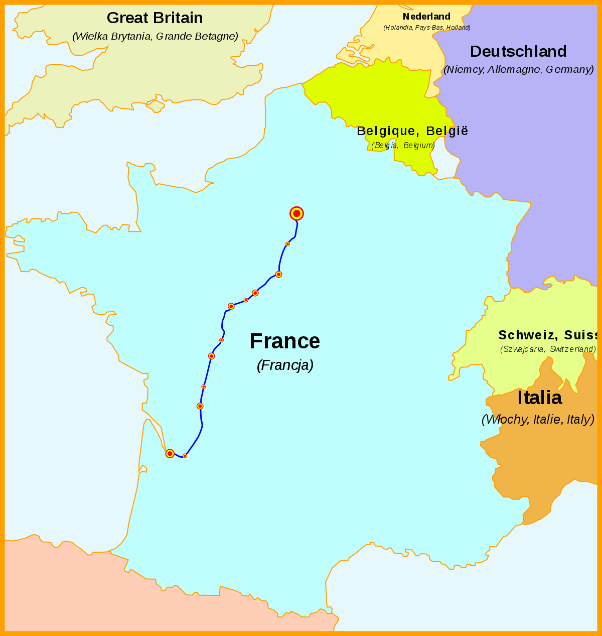 Carte de la ligne