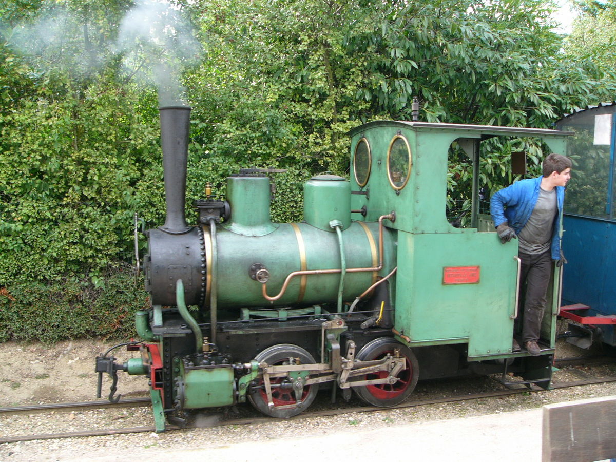 Locomotive Decauville sur voie de 600mm