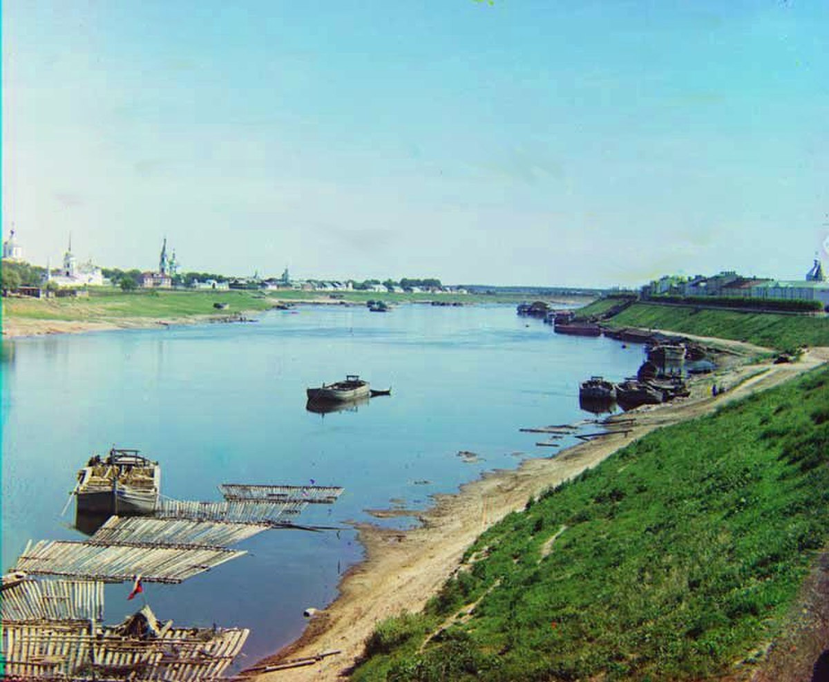 Flottage du bois en Russie