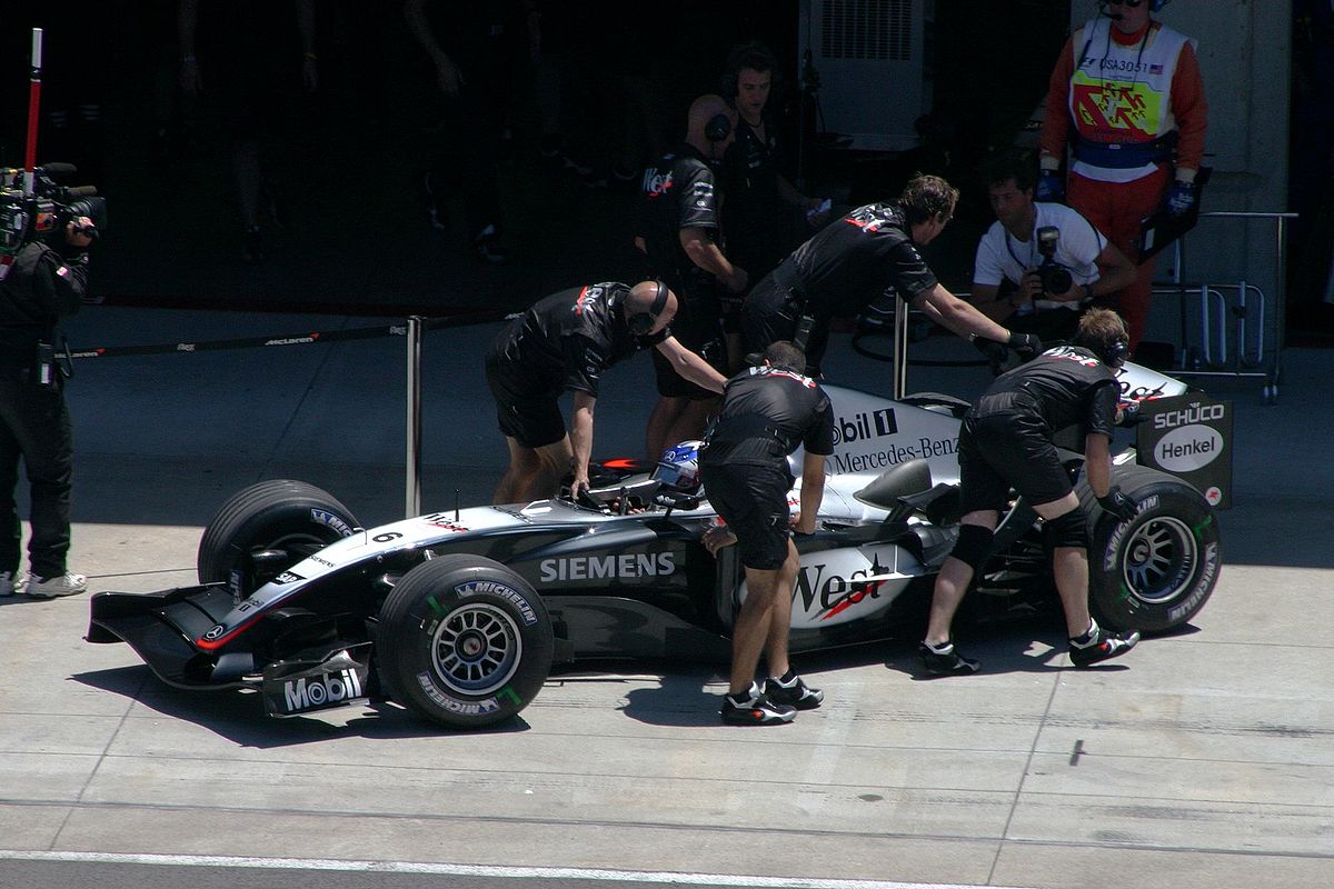 Kimi Räikkönen lors de l'ultime course de la MP4-19, aux États-Unis