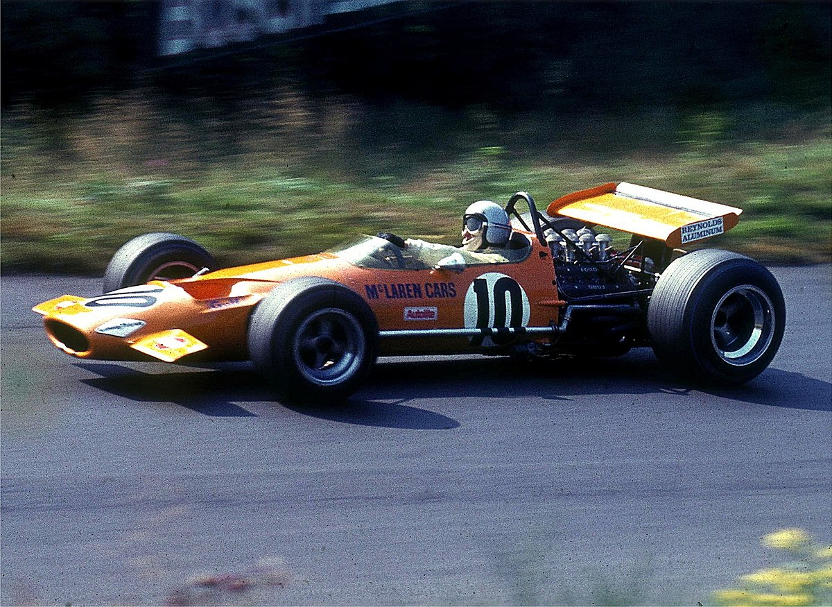 Bruce McLaren en 1969 au Nürburgring.