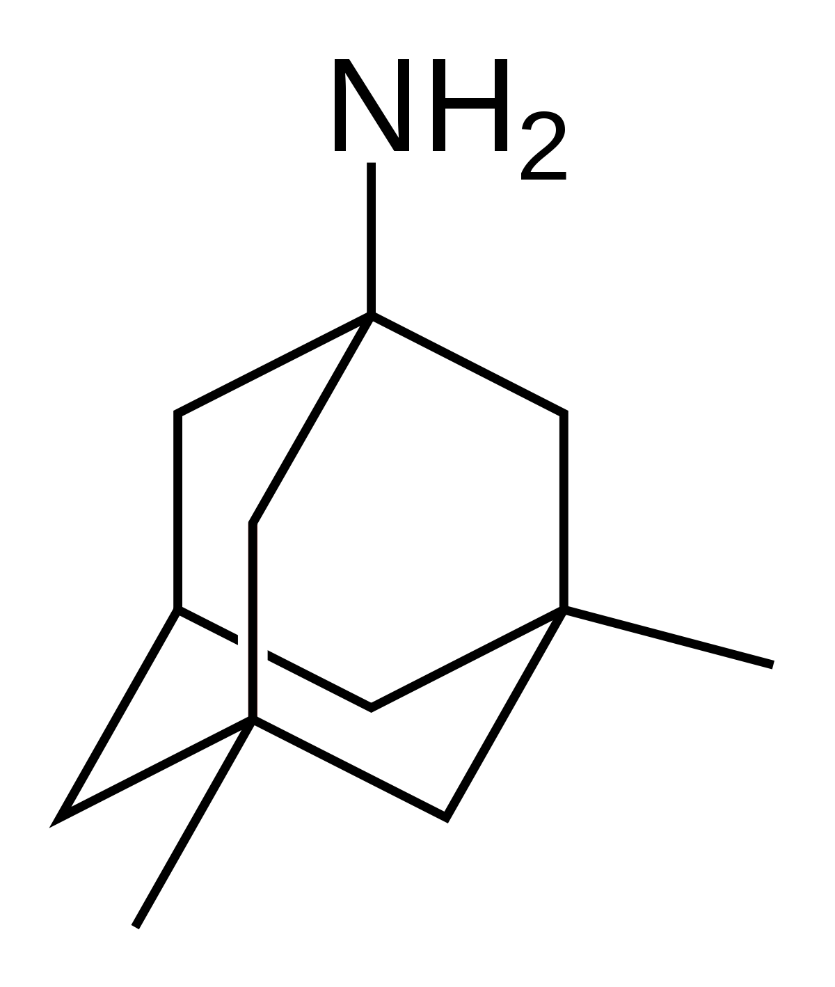 Formule topologique de la molécule de glucose