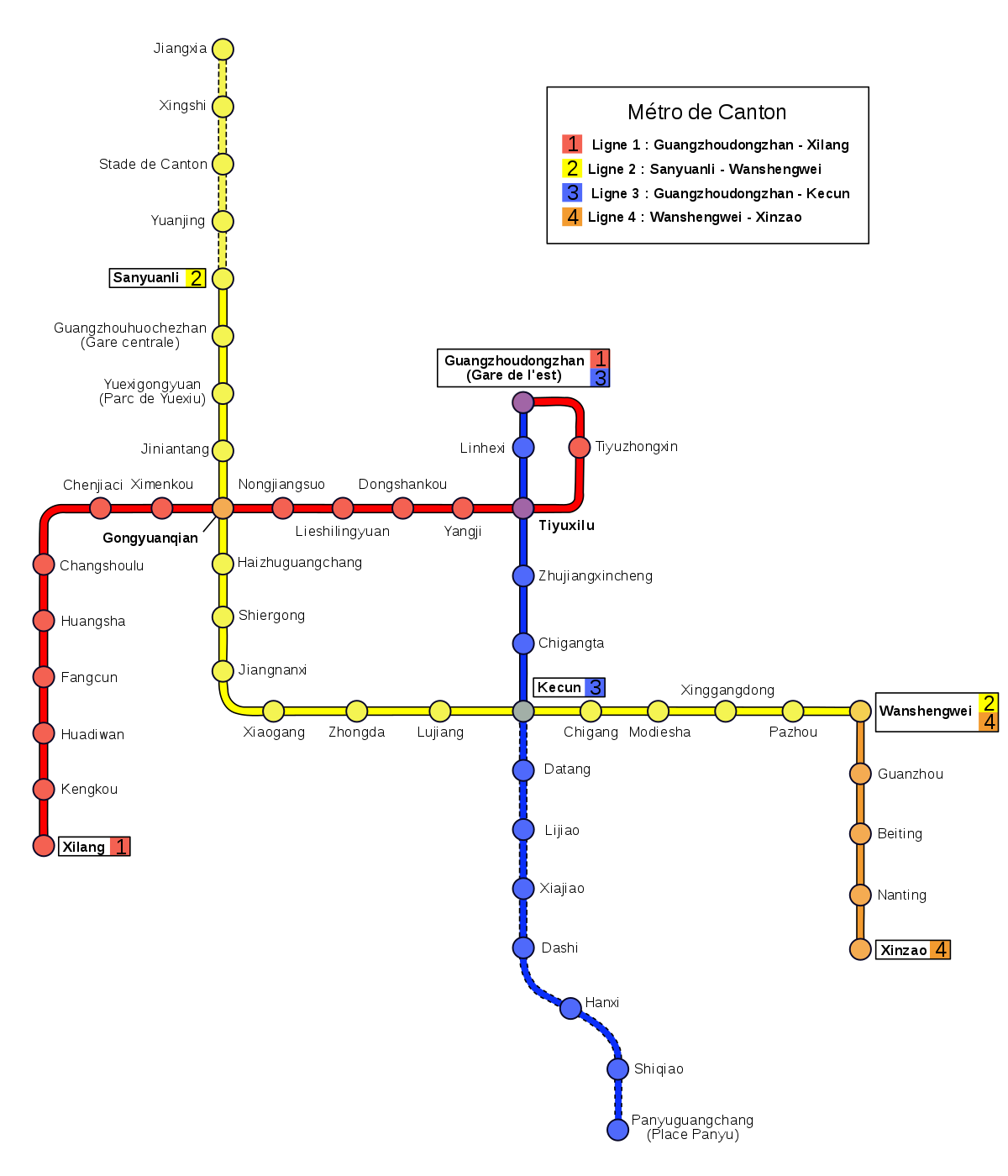 Plan des quatre lignes (janvier 2006)