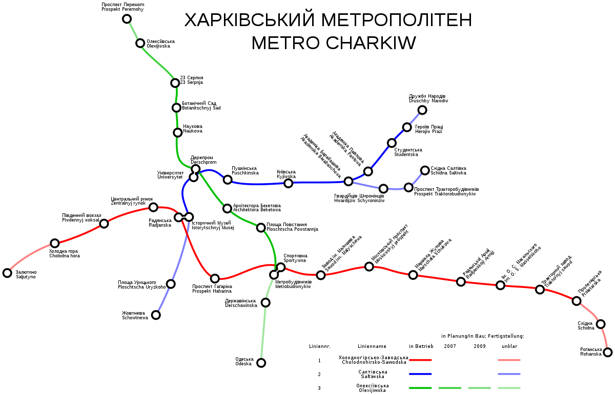 Plan du métro