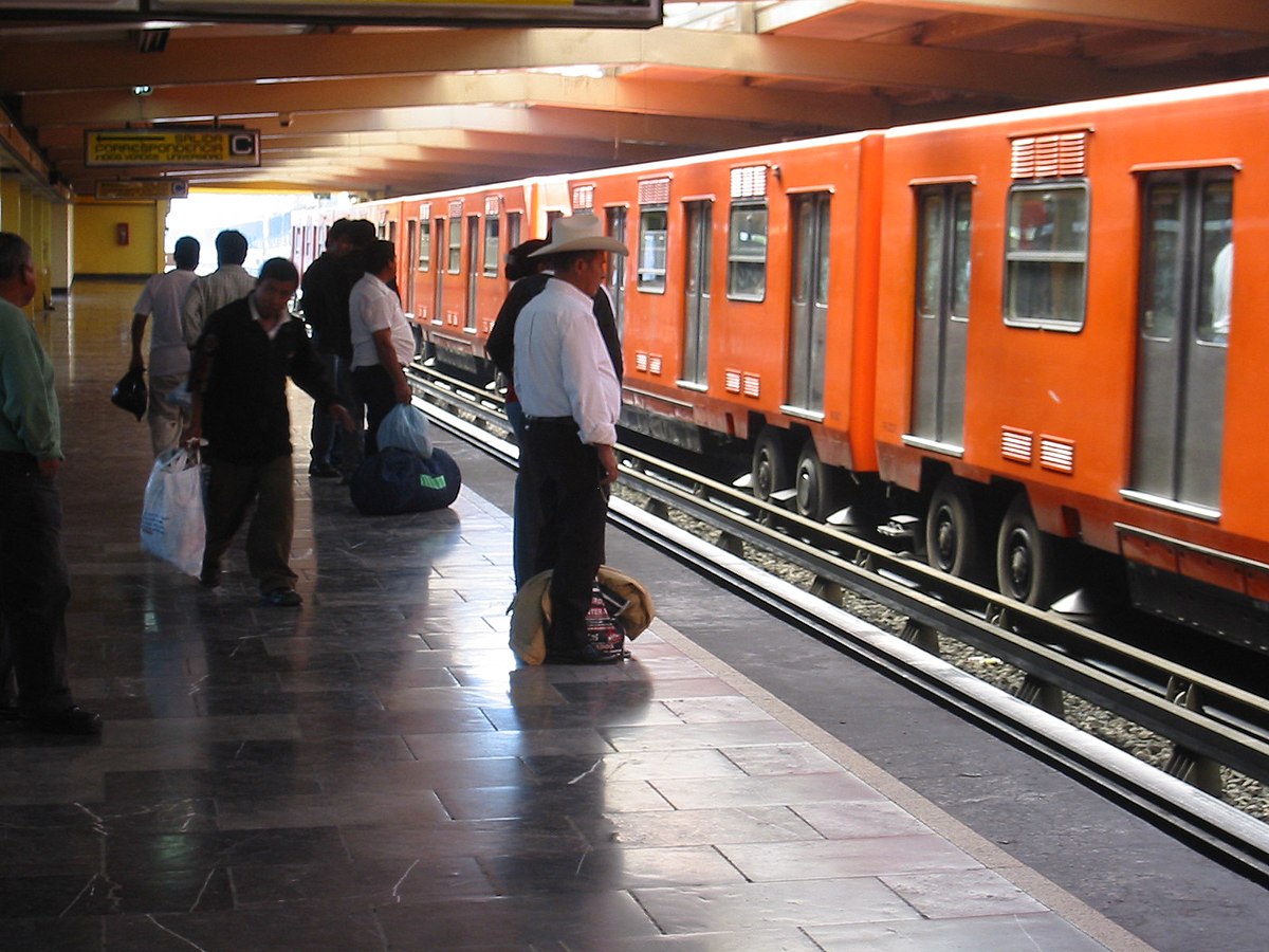Dans le métro de Mexico