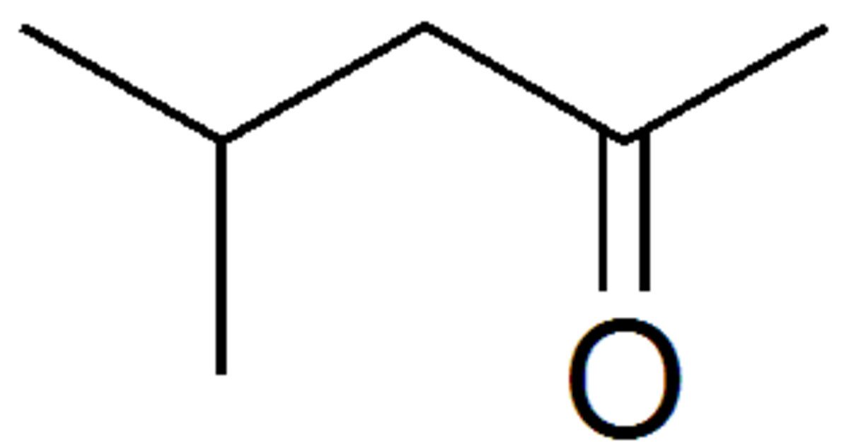 Structure de la méthylisobutylcétone