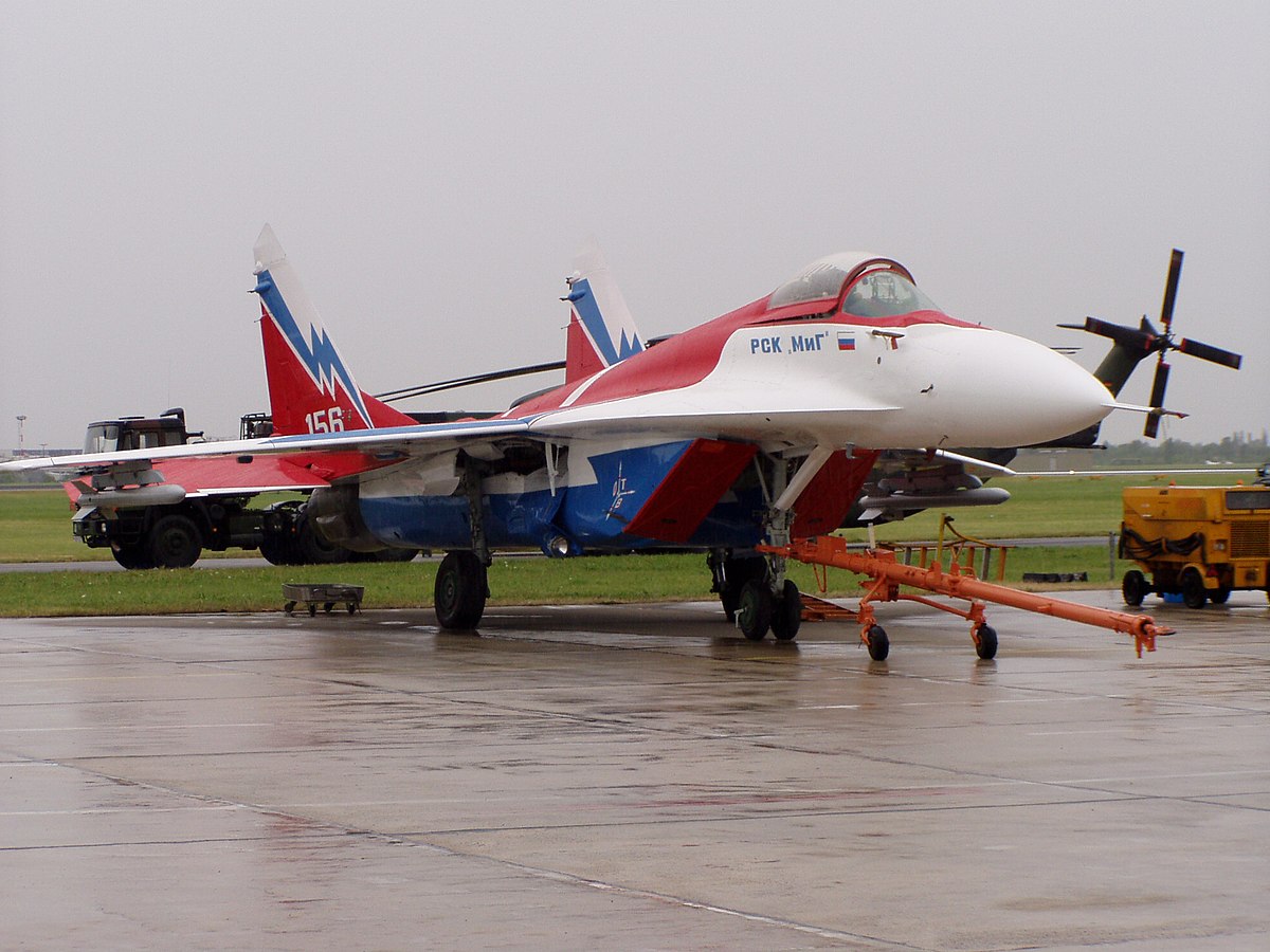 MiG-29OVT on display.