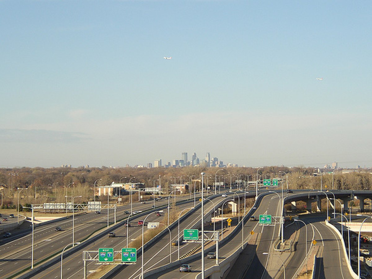 Autoroutes en direction de Minneapolis.
