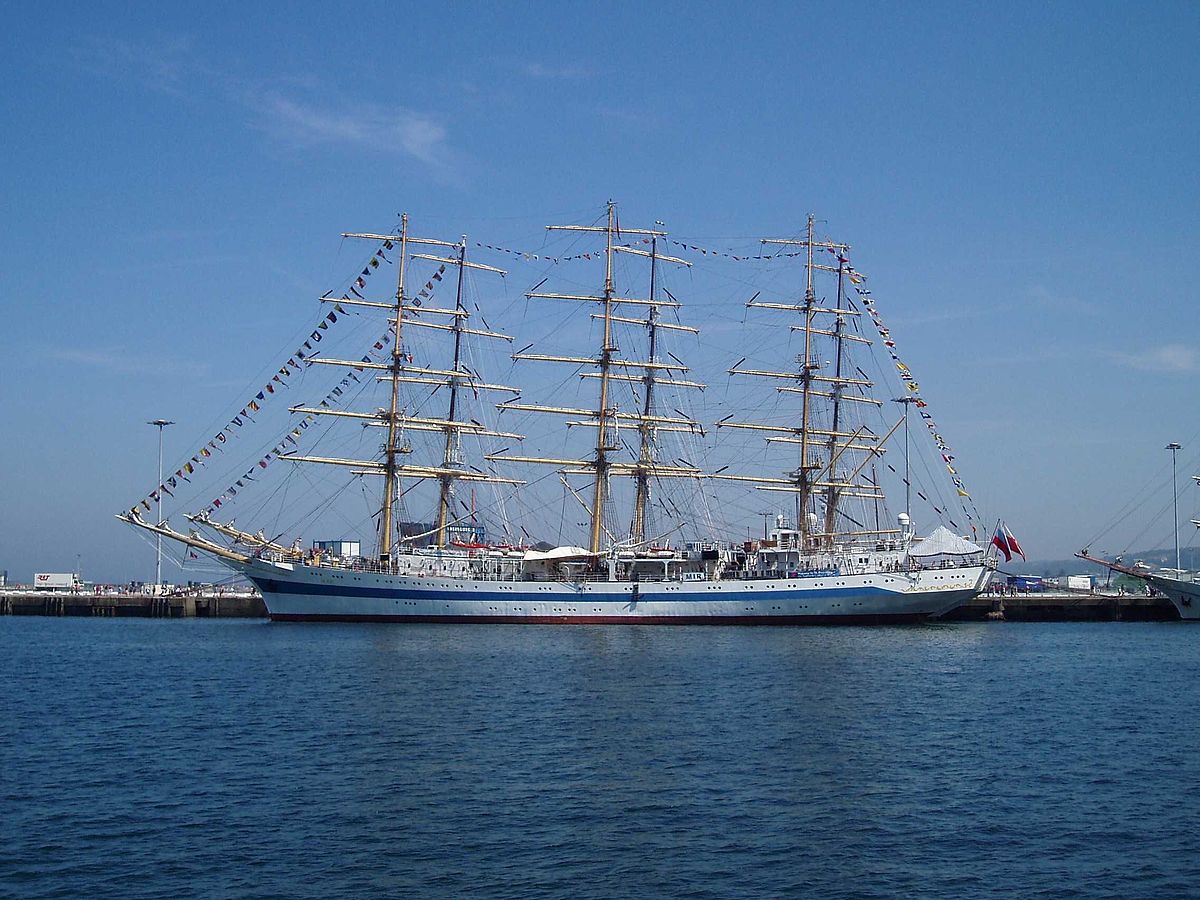 Lors de la Tall Ships' Race 2005 à Cherbourg