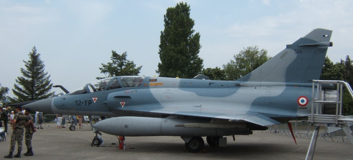Un Mirage 2000B de l'EC 1/12 Cambresis lors d'un meeting aérien