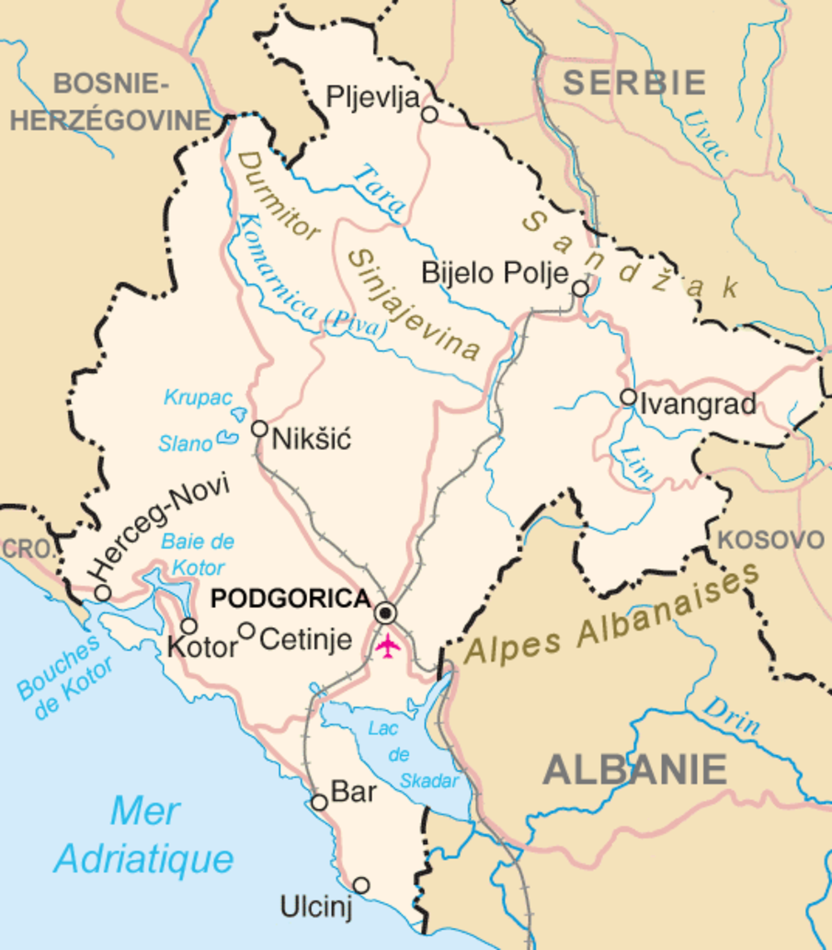 Géographie du Monténégro