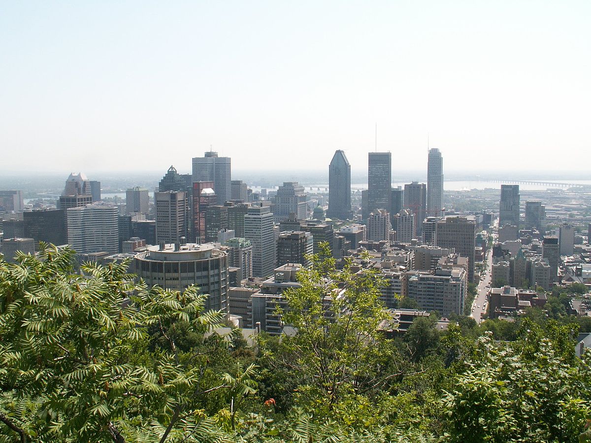 Vue sur Montréal depuis le mont Royal