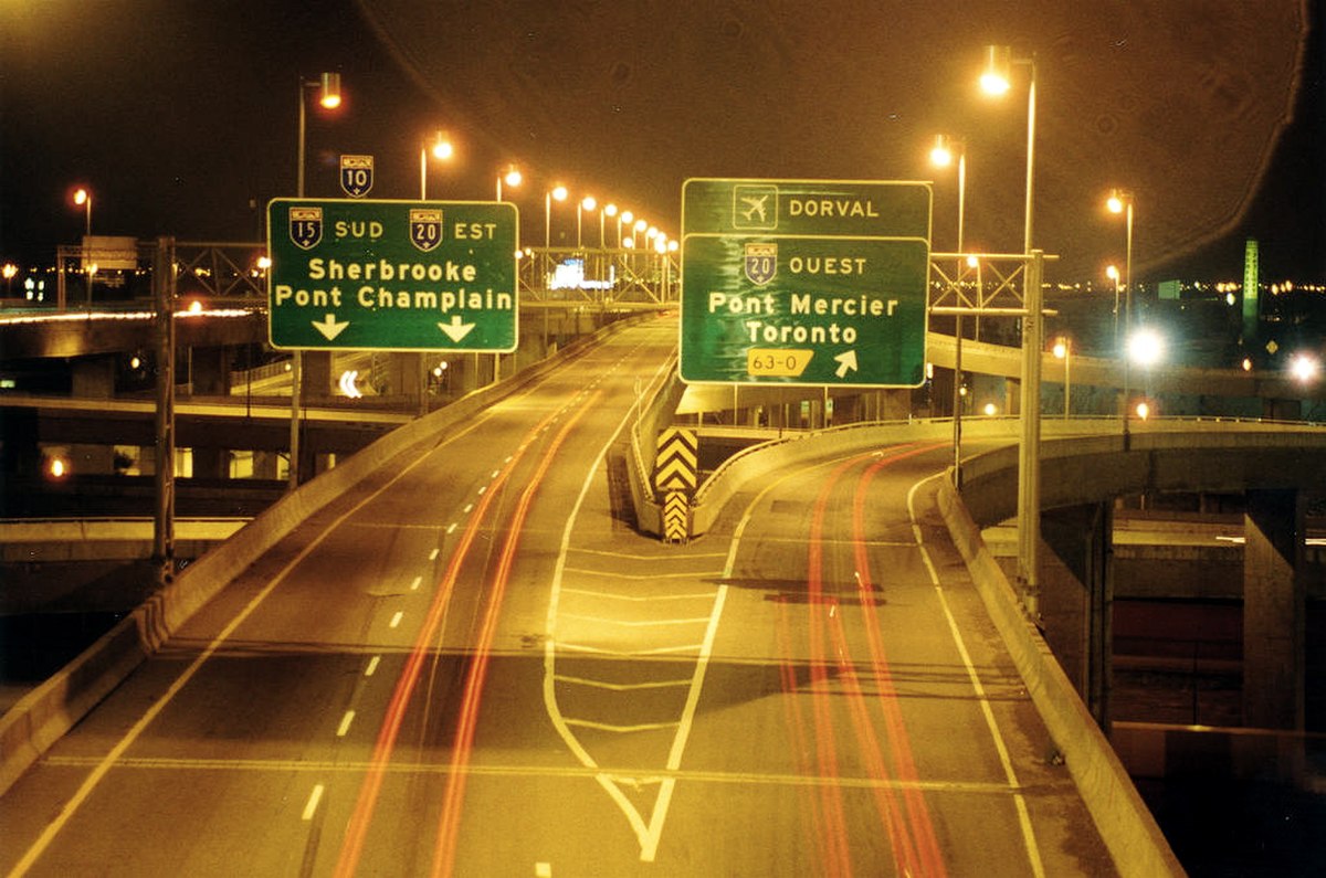 L'autoroute 15 en direction sud