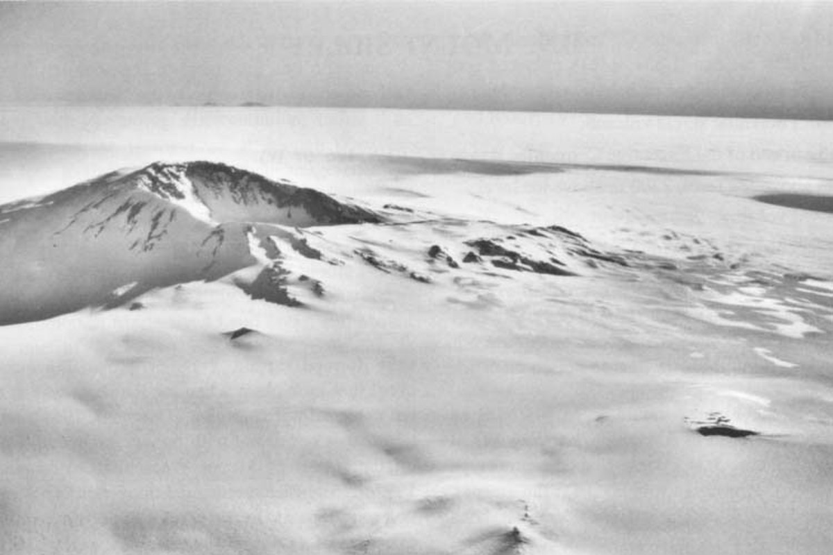 Le mont Sidley et l'inlandsis en Antarctique