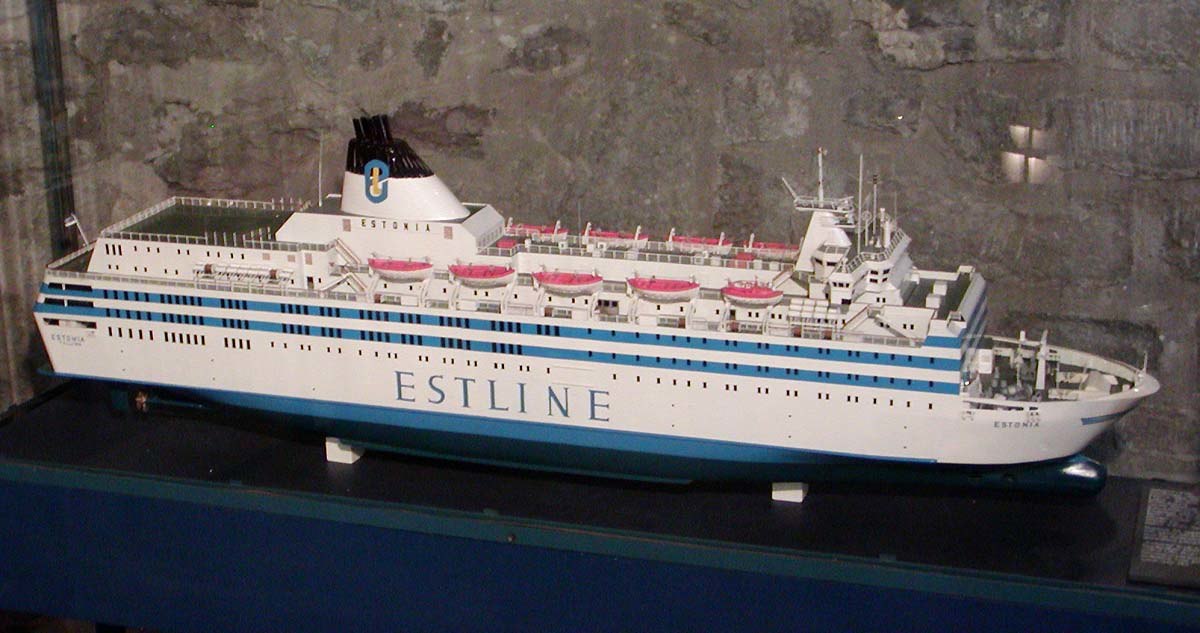 Maquette de l'Estonia au musée de la marine de Tallinn.