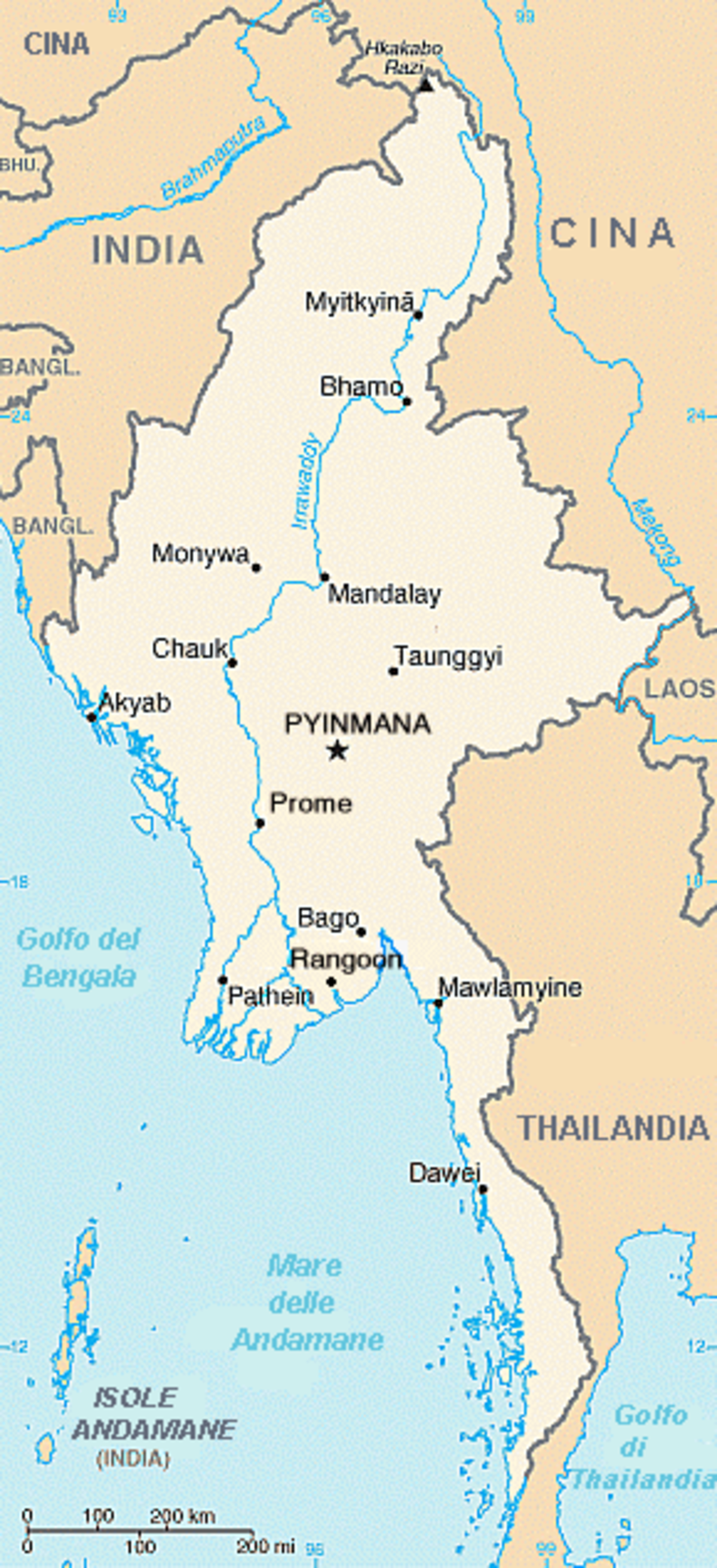 Géographie de la Birmanie