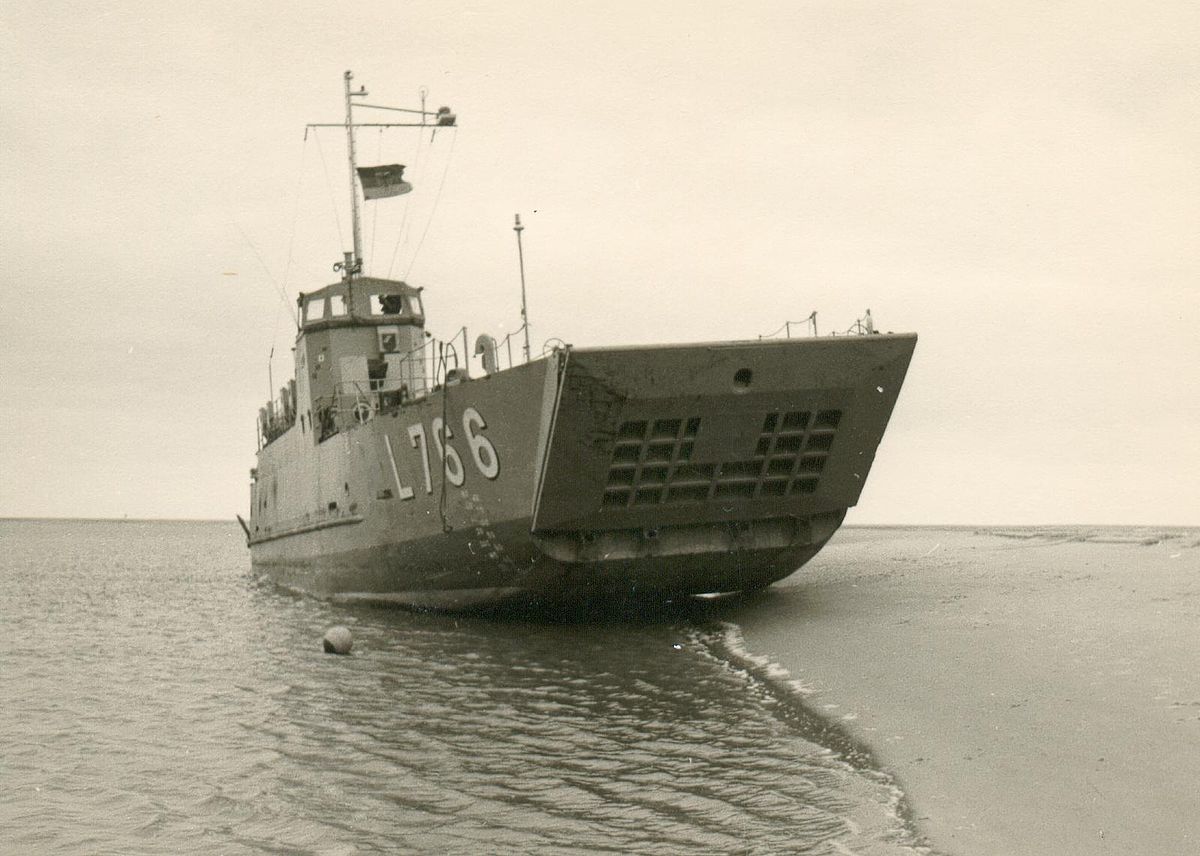 LCI de la marine allemande en 1966.