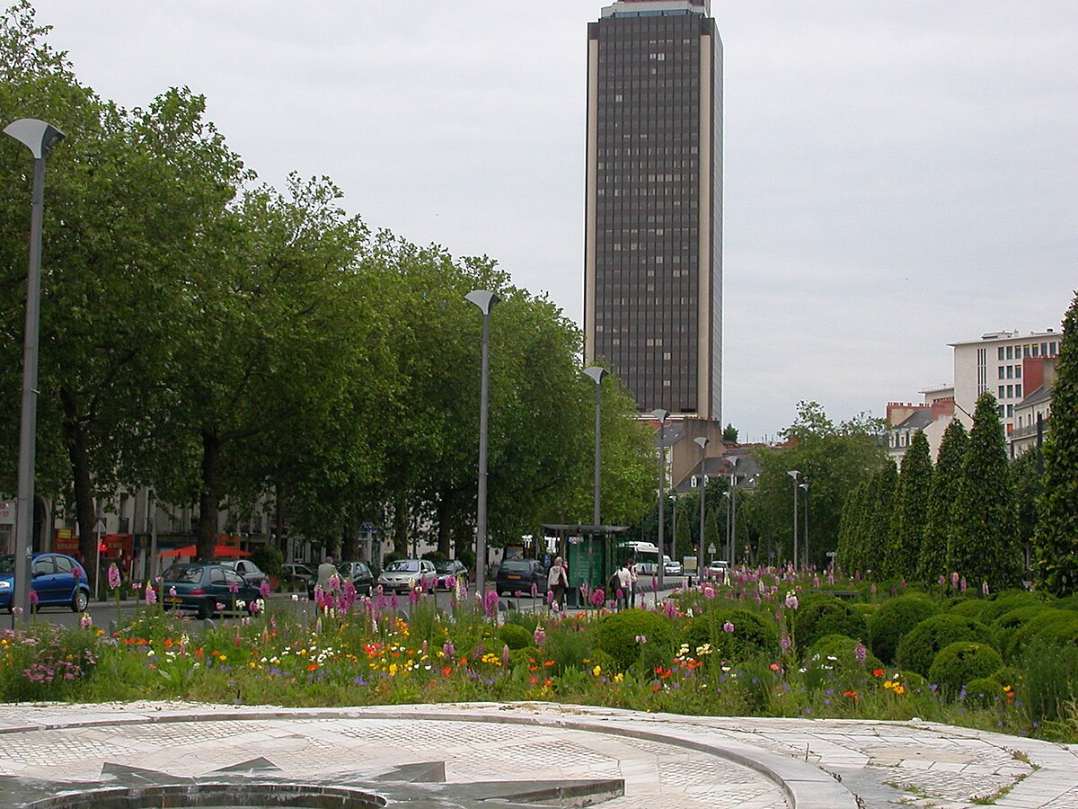 Rues et places du centre-ville de Nantes