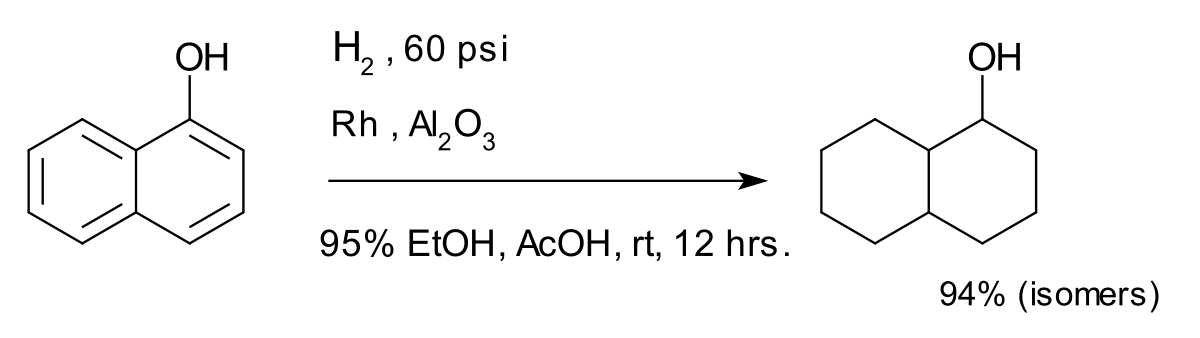 Hydrogénation du 1-naphthol