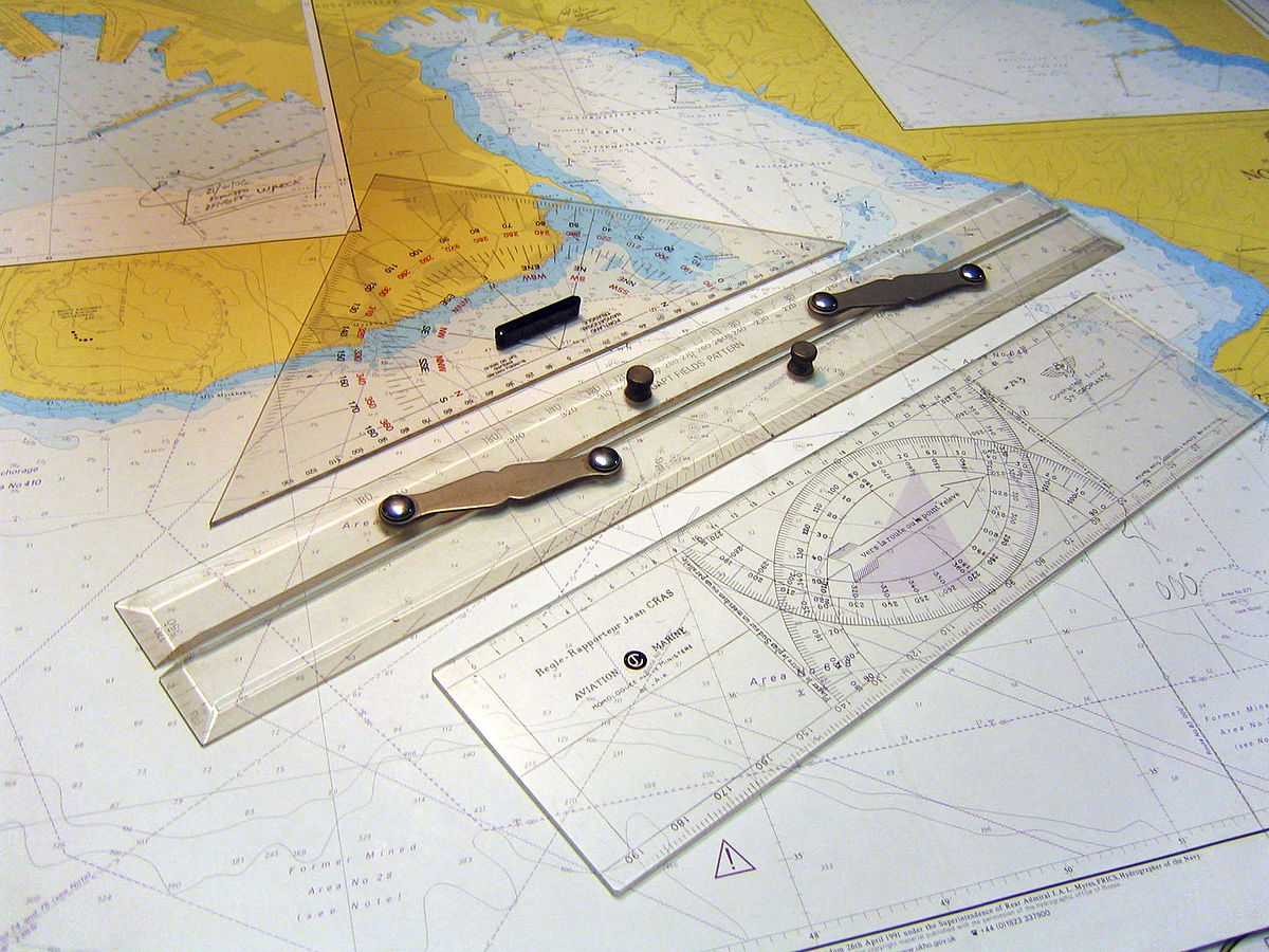 Différentes règles : Regle Jean CRAS - Portland navigational triangle - Capt Fields' pattern (parallel rule)
