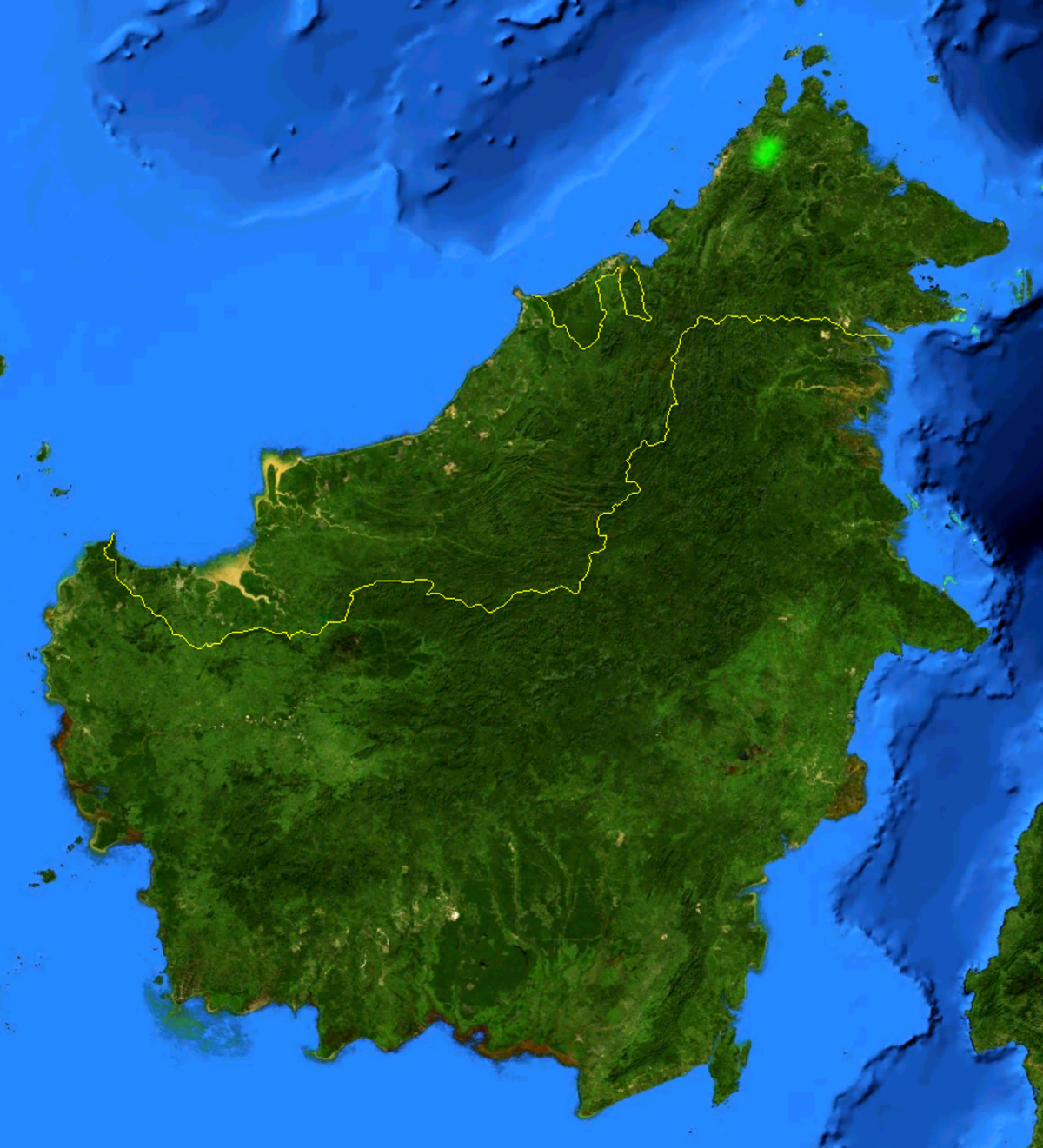 Nepenthes rajah distribution.png