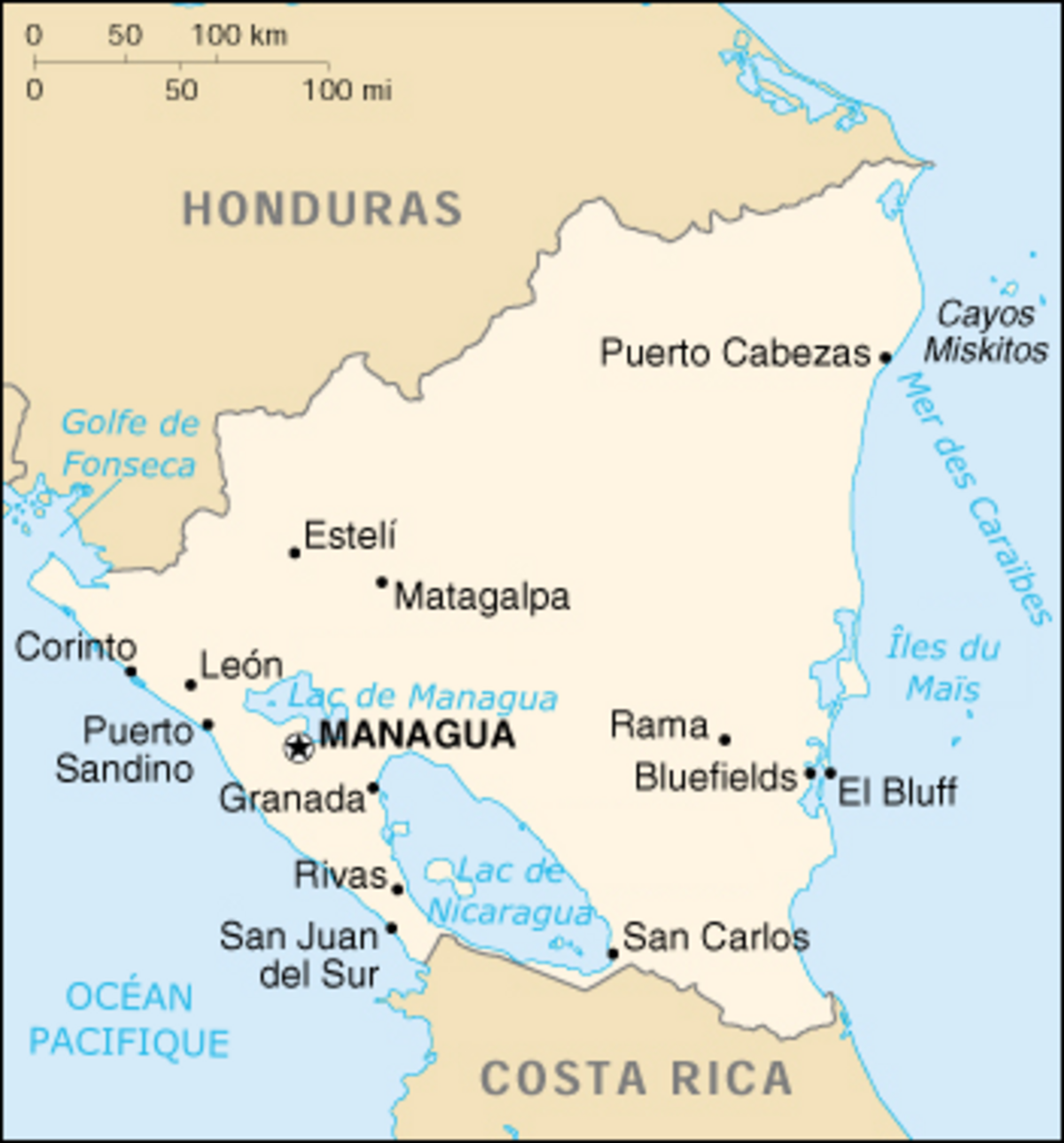 Géographie du Nicaragua