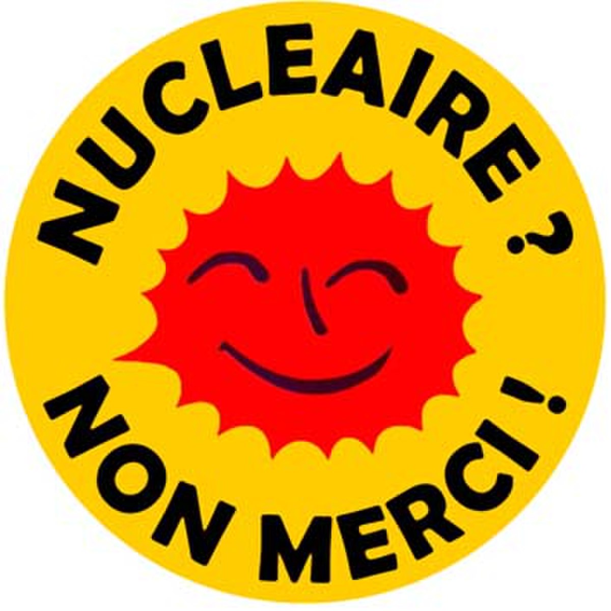 Autocollant contre l'énergie nucléaire