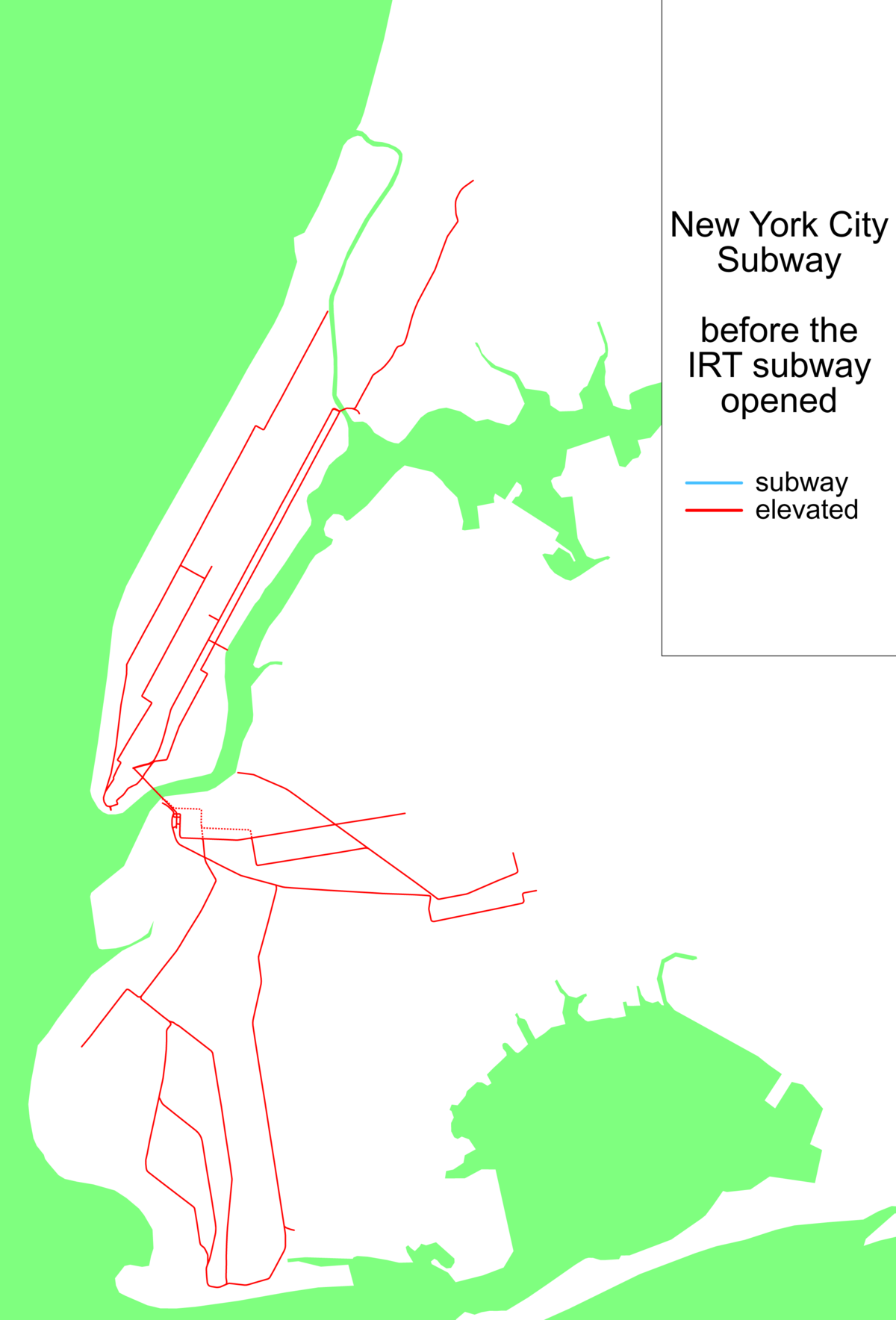 Évolution du réseau de métro de New York