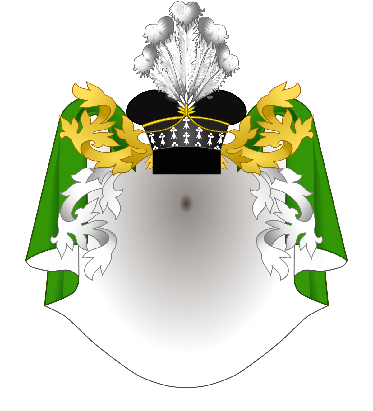 Ornements extérieurs Comtes sénateurs du Royaume d'Italie.svg